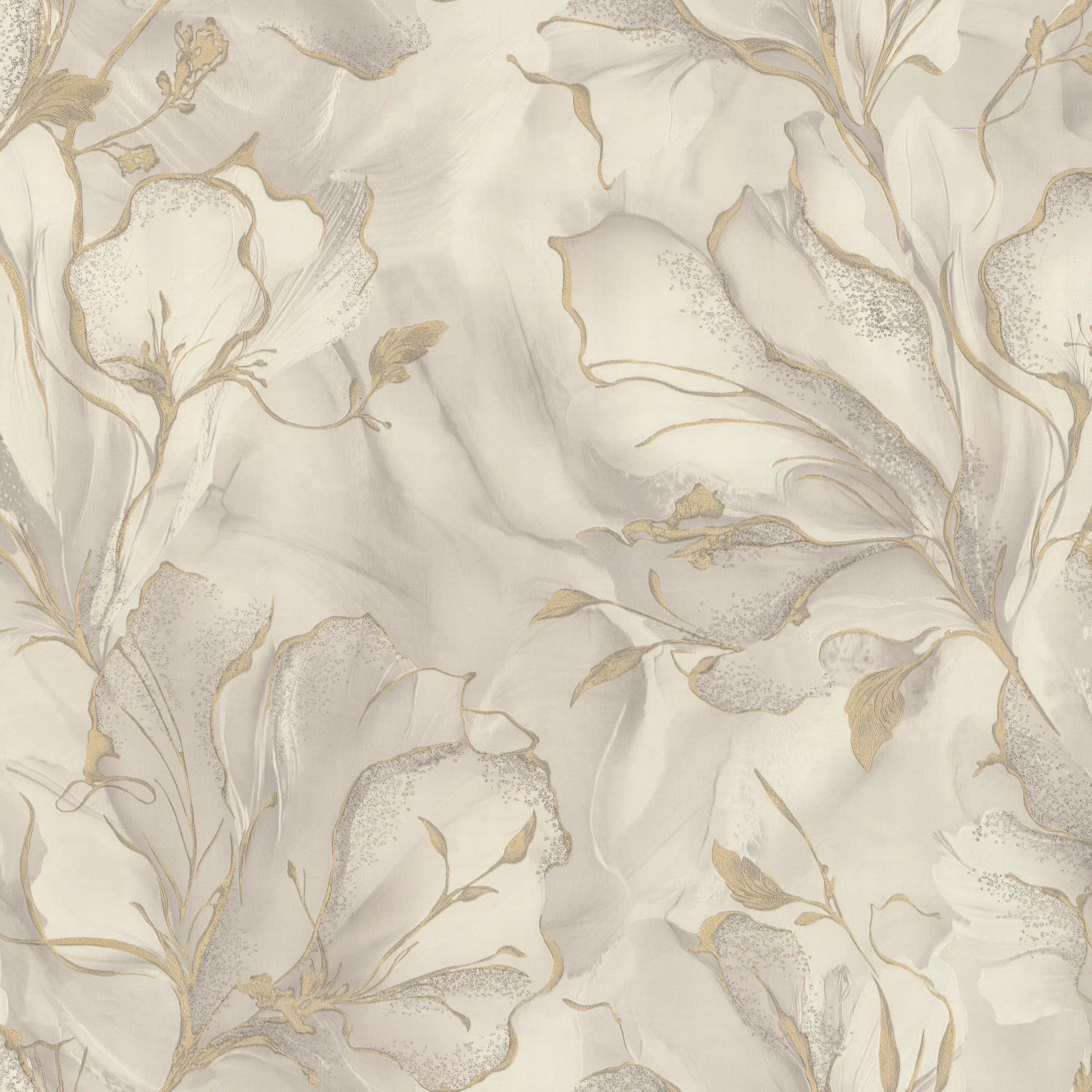 Изображение товара Флизелиновые обои Moonbloom Euro Decor бежевые 1,06x10,05м, флористика, современный стиль