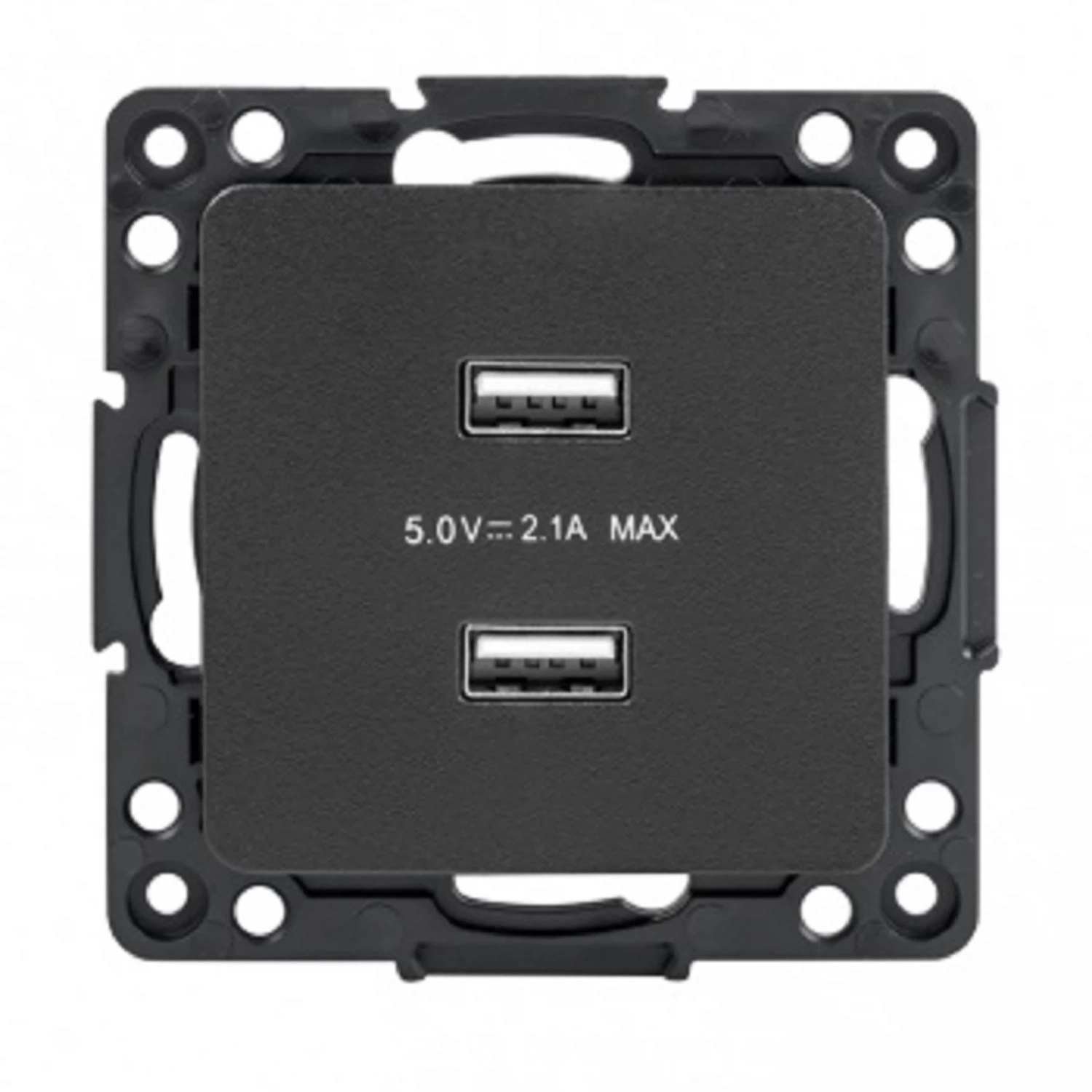 Изображение товара Розетка USB двухместная,  Черная