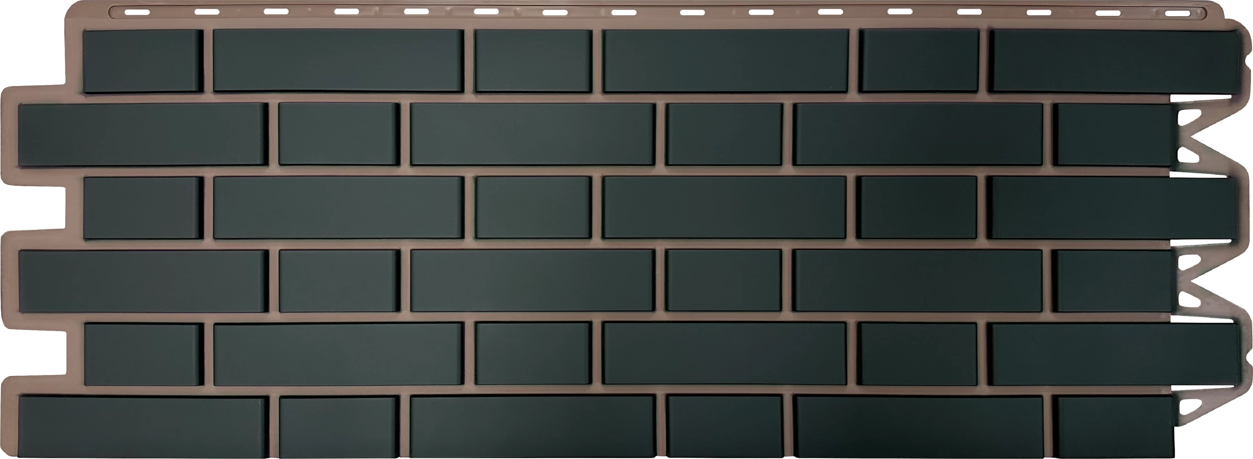 Изображение товара Панель кирпич клинкерный графит 1,22м Альта-Профиль облицовка фасада наружных стен