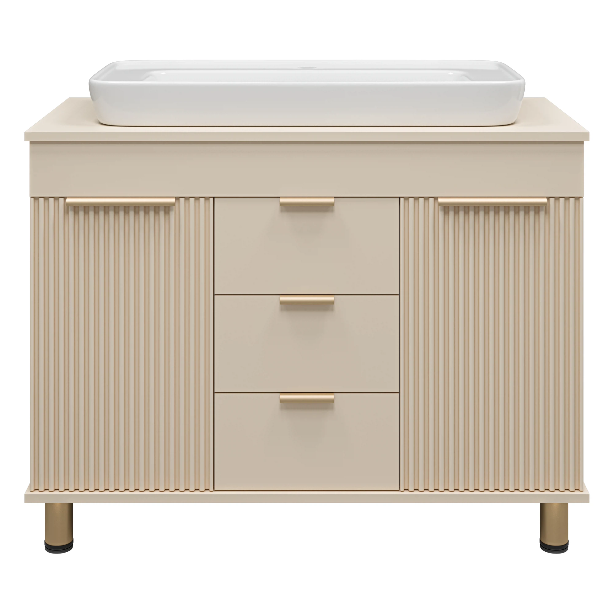 Изображение товара Тумба ENFIDA 100 с раковиной напольная бежевая