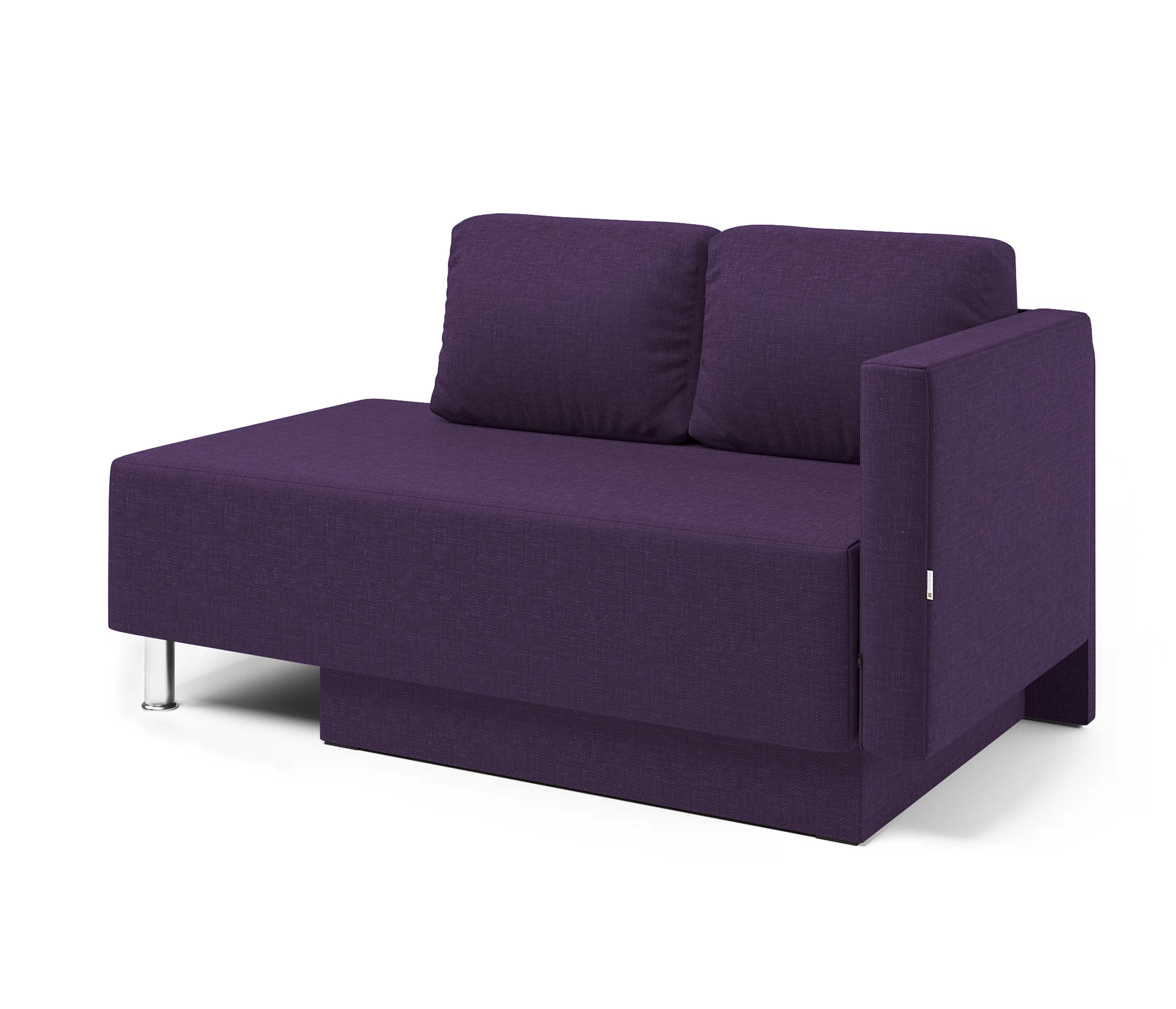 Изображение товара Кушетка Леон правый рогожка фиолетовый