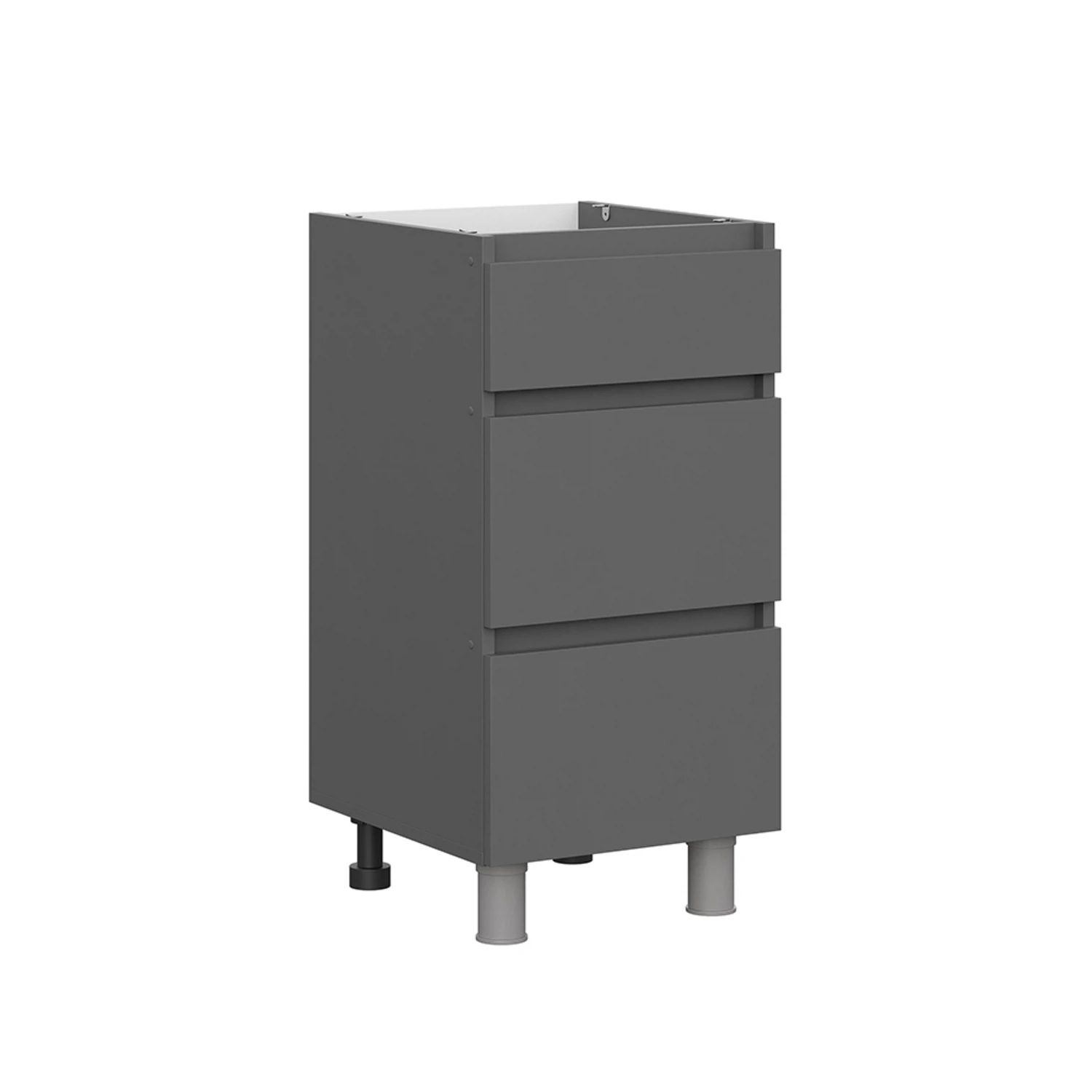 Изображение товара Стол с ящиками СЯ 400 Денвер в цвете графит от Арника мебель, артикул 00-00161736, размер