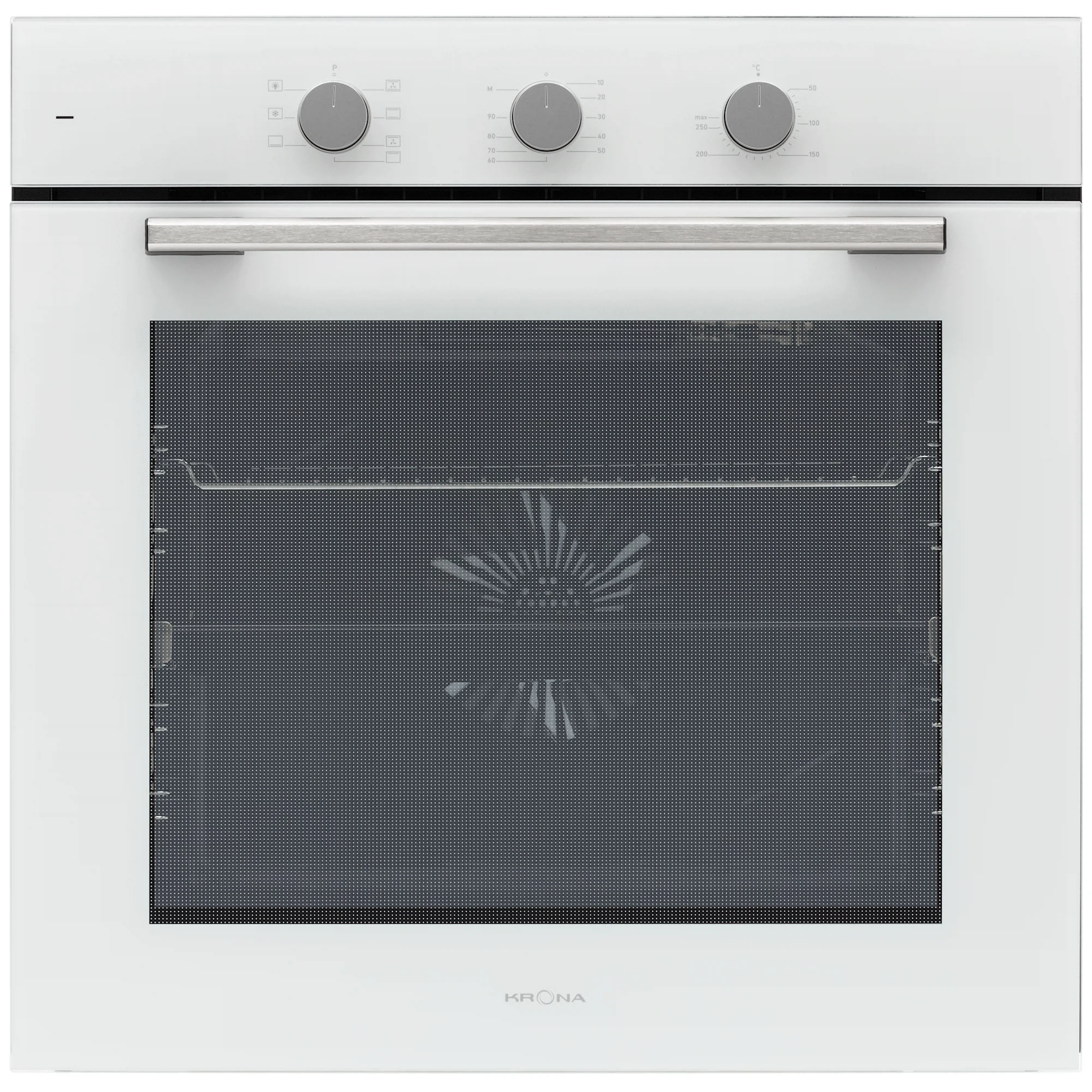 Изображение товара Электрический духовой шкаф KRONA ALPHA 60 WH белый с конвекцией и грилем