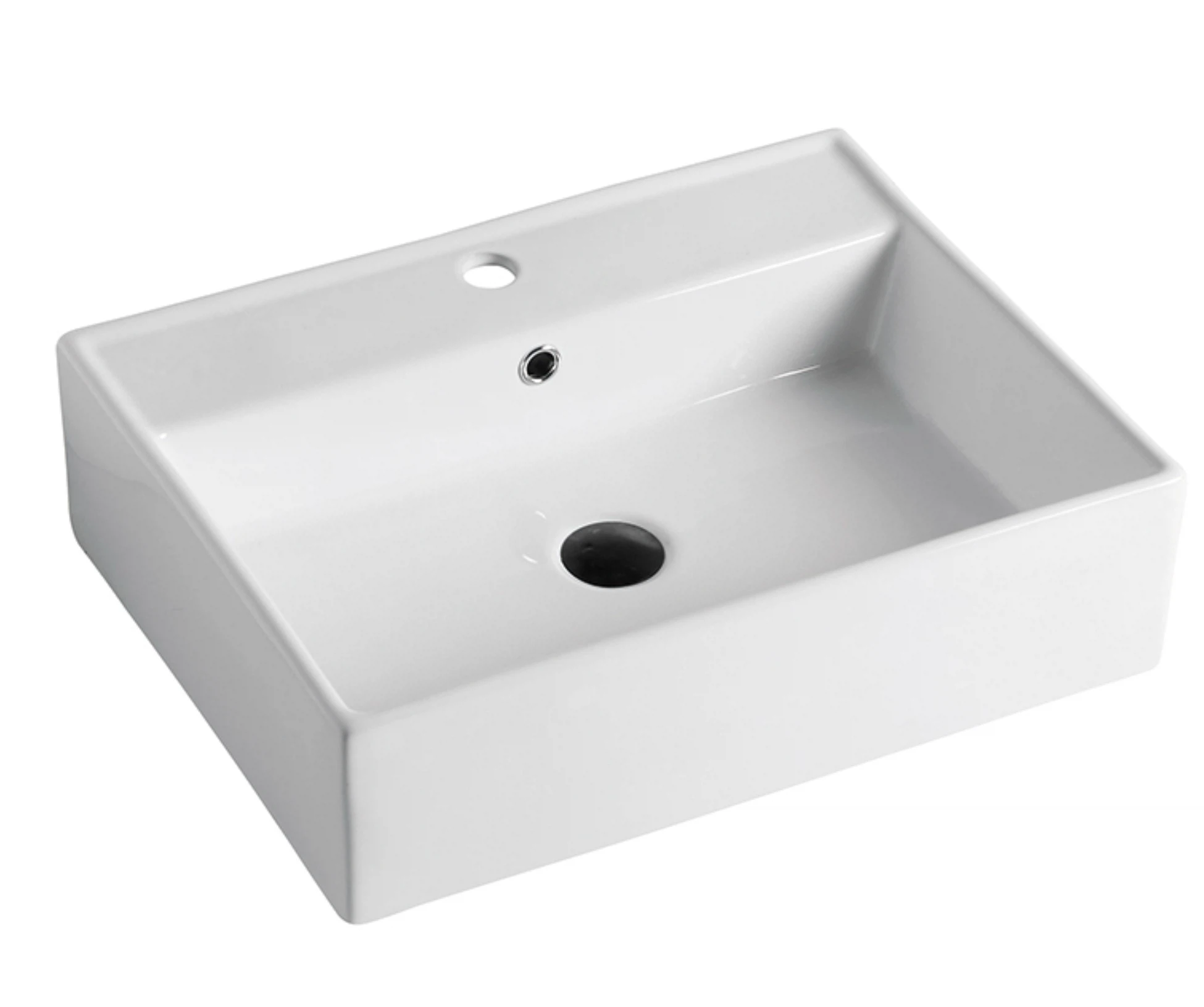 Изображение товара Умывальник Alcora Barro 57 прямоугольный настольный из фаянса белый