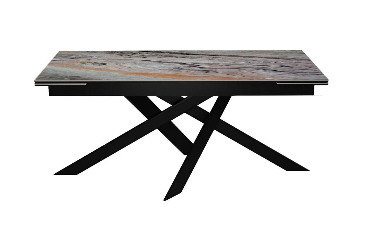 Изображение товара Стол DikLine EKX160, Керамика Venetian Brown Light глянец (К4), опоры черные (2 уп.) Изображение товара Стол DikLine EKX160, Керамика Venetian Brown Light глянец (К4), опоры черные (2 уп.)