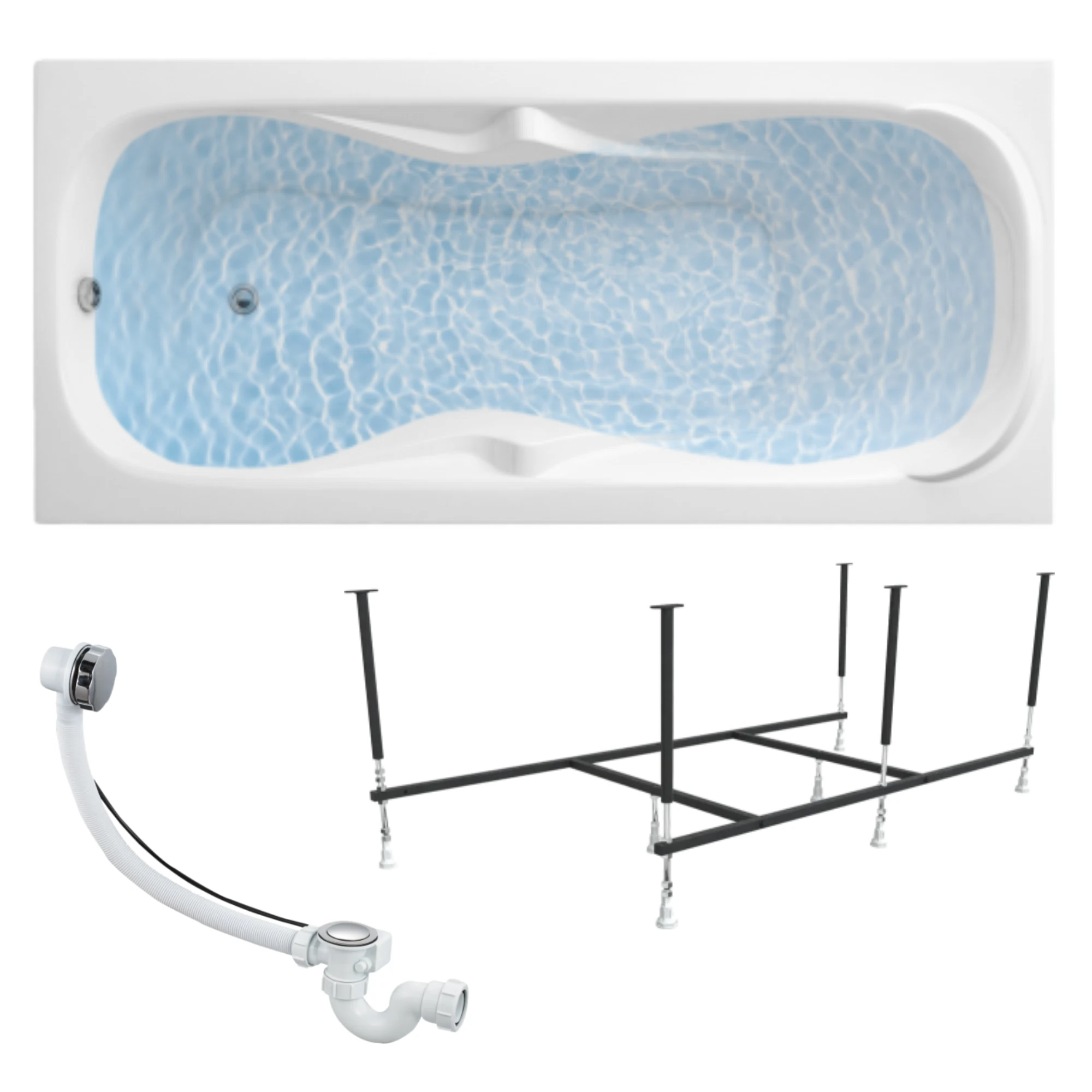 Изображение товара Ванна акриловая 170х75 Marka DIPSA 3 в 1 комплект стильная и долговечная