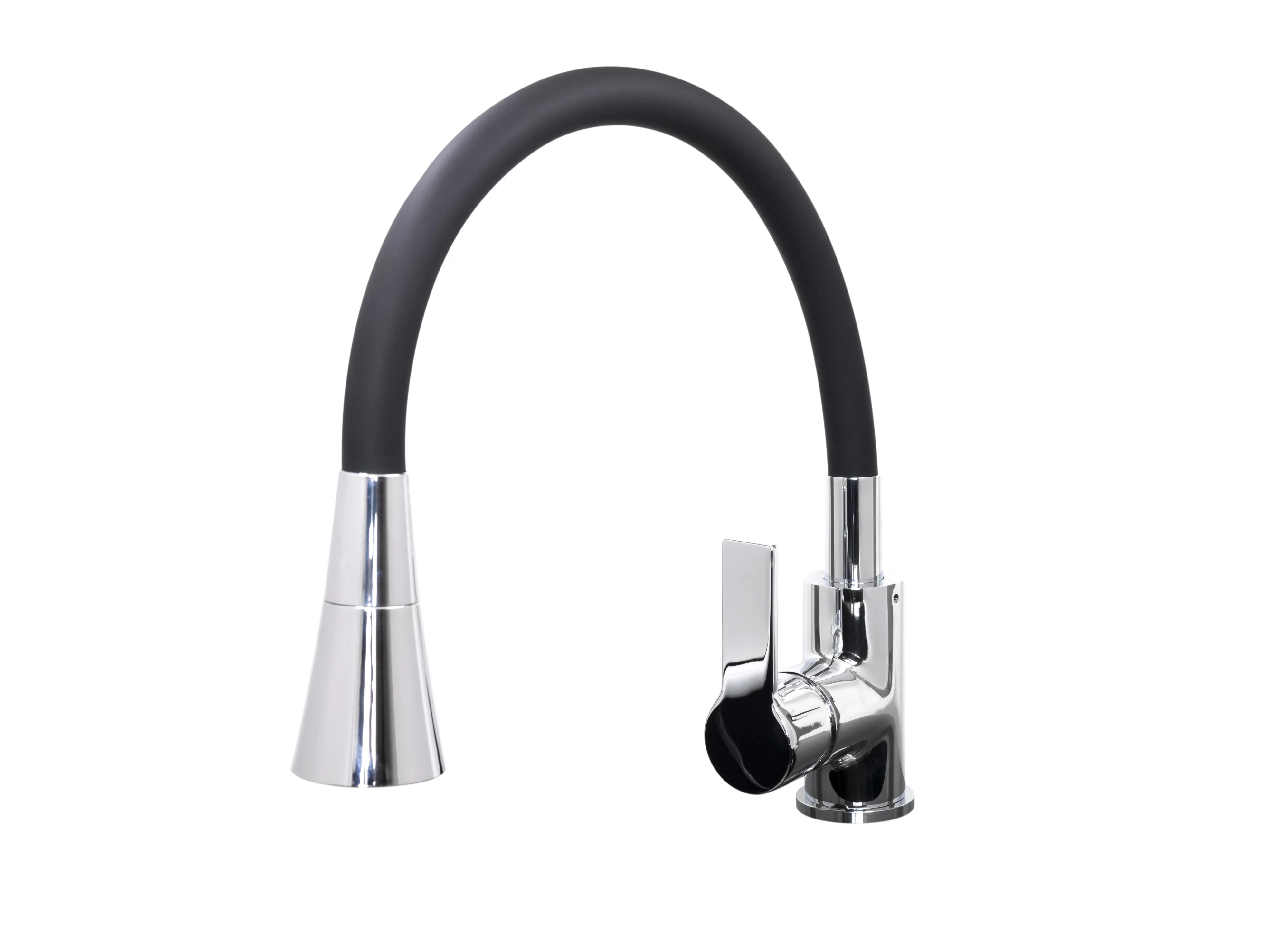 Изображение товара Смеситель для кухни Тулуза S3865-2 с гибким изливом, хром / черный, SP-00001978