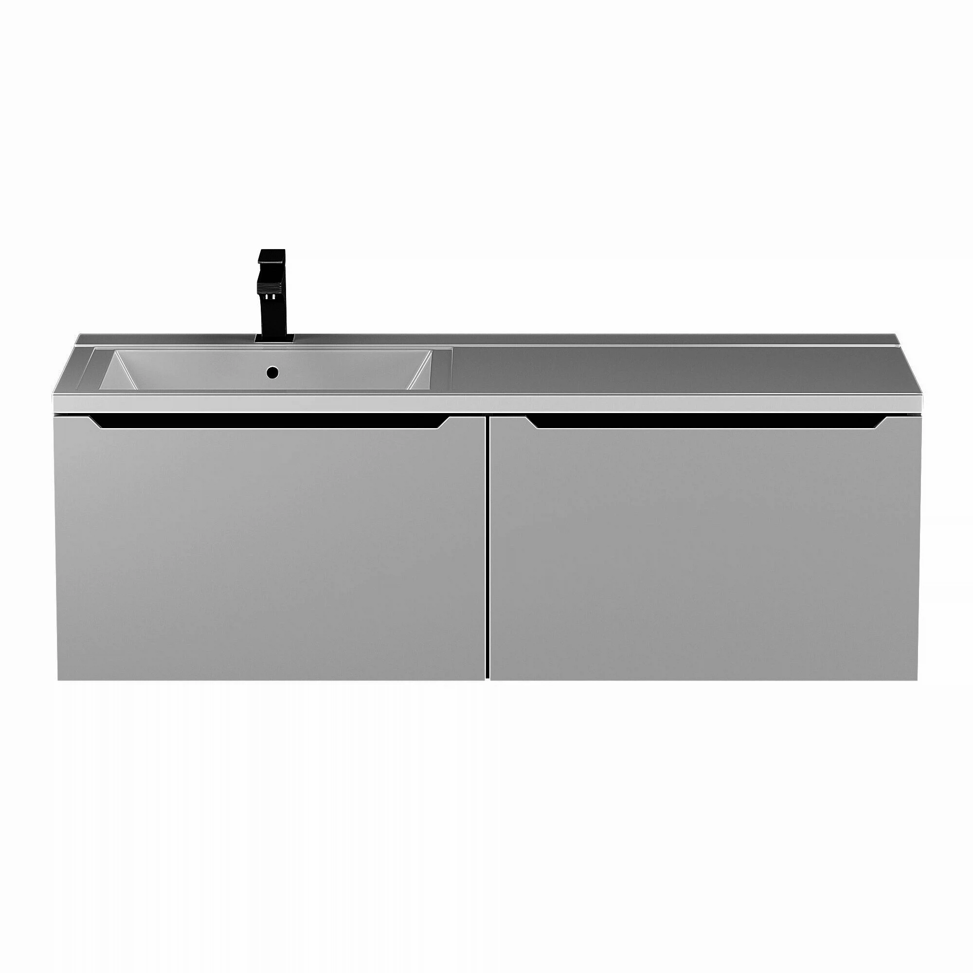 Изображение товара Подвесная тумба под раковину Uperwood Tanos 120 см белая/графит с доводчиками