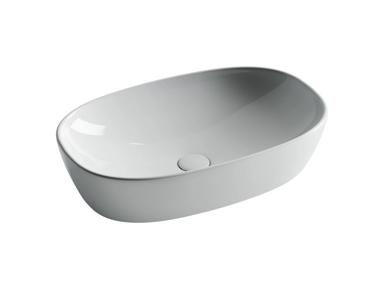 Изображение товара Умывальник накладной овальный Element 600x380x140мм Ceramica Nova