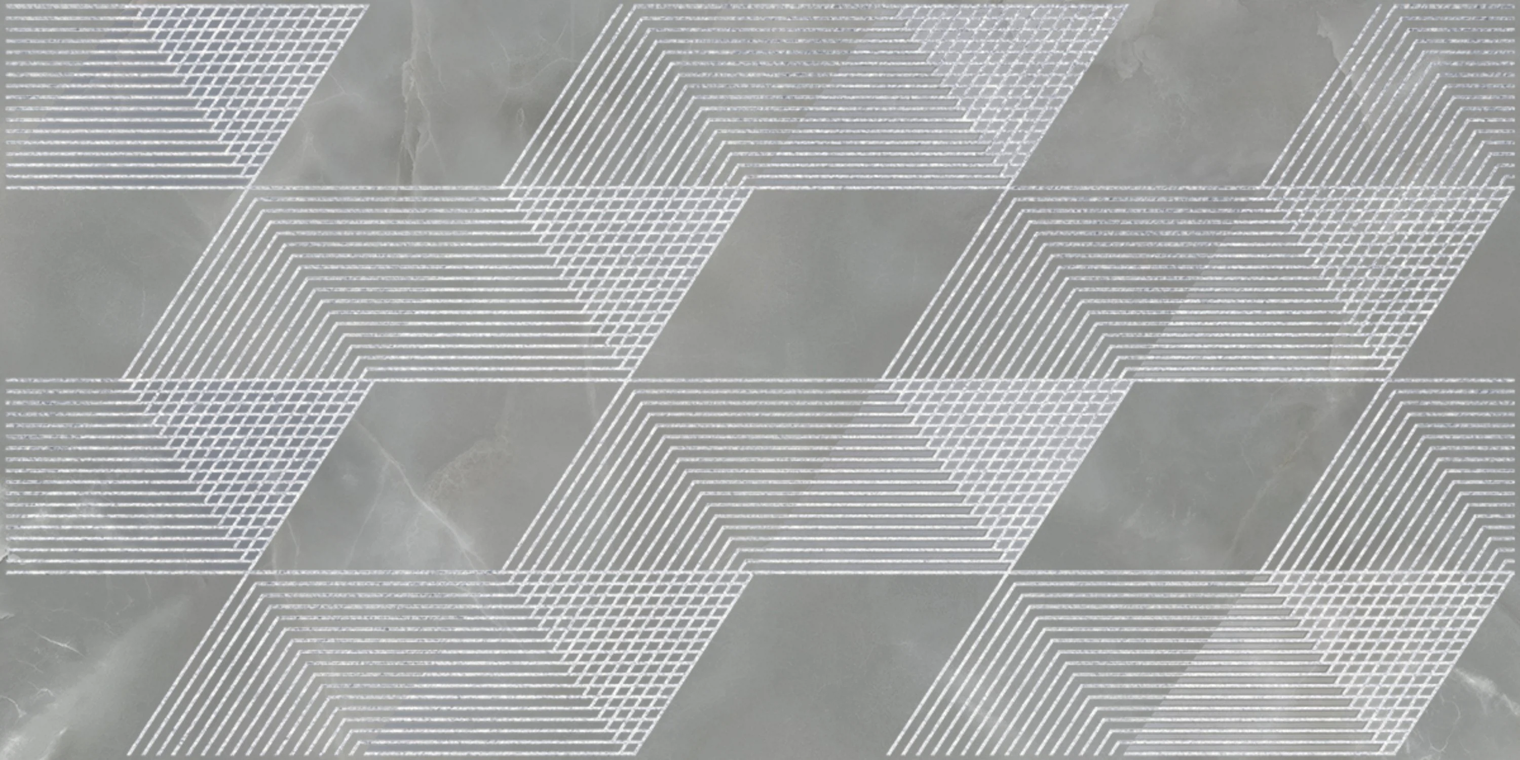 Изображение товара Декор для стен OPALE GREY GEOMETRIA 63x31,5 см стиль модерн