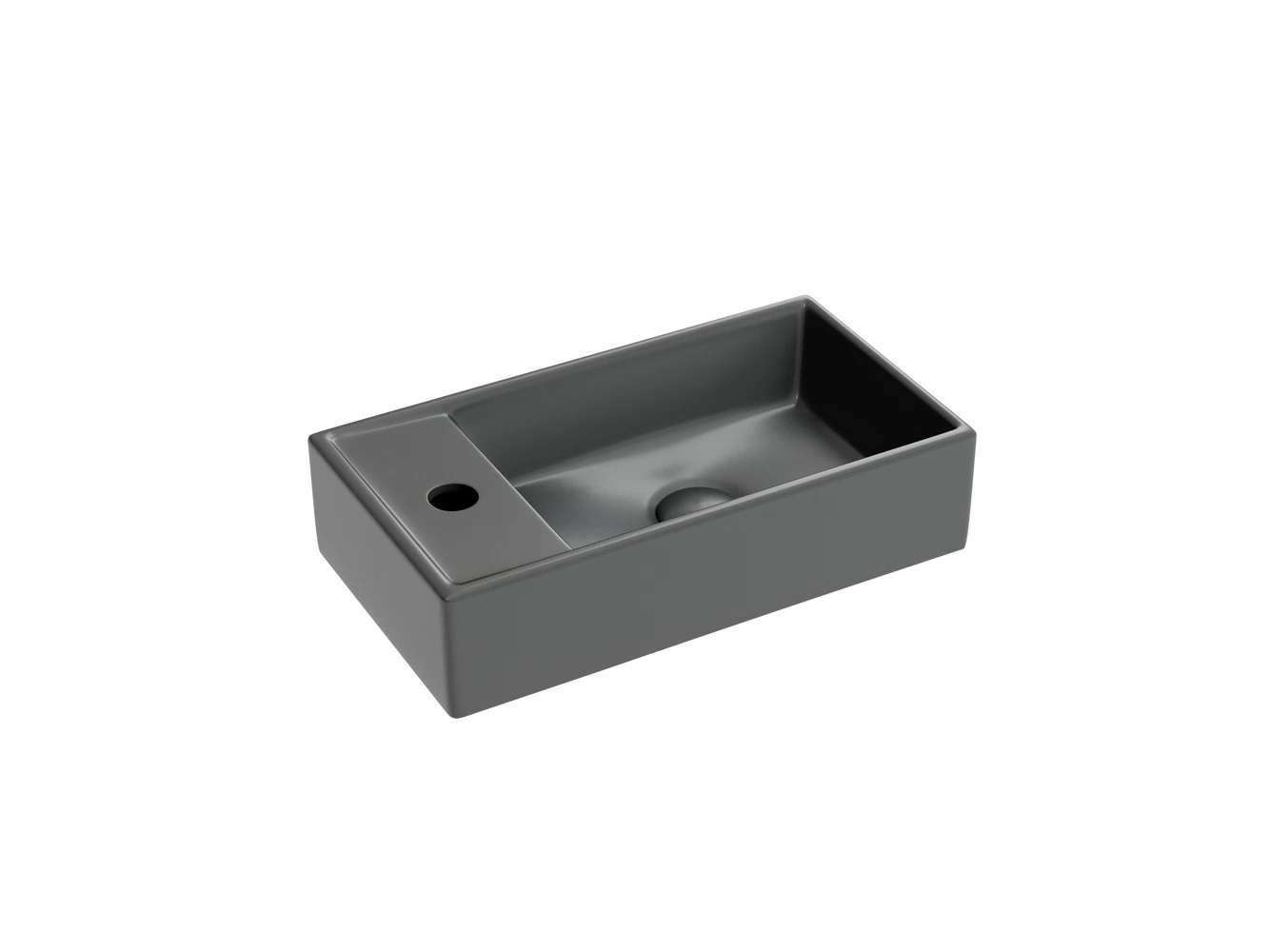 Изображение товара Умывальник подвесной прямоугольный с чашей справа и отверстием слева Ceramica Nova