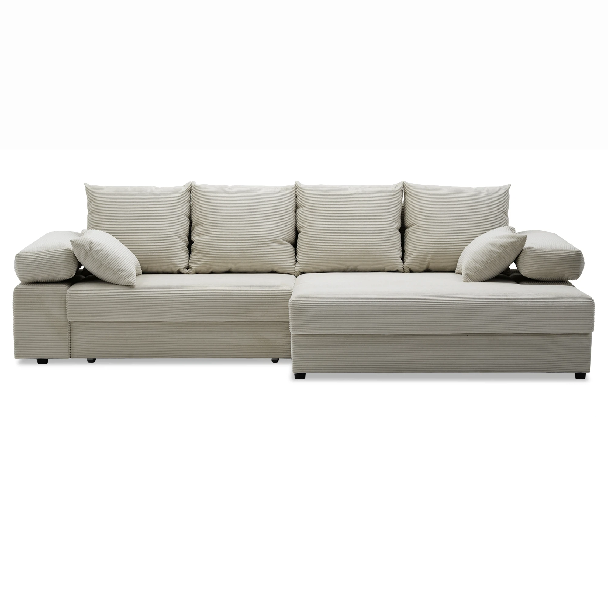 Изображение товара Угловой диван кровать Тайлин еврокнижка правый Silium Bone светло-серый