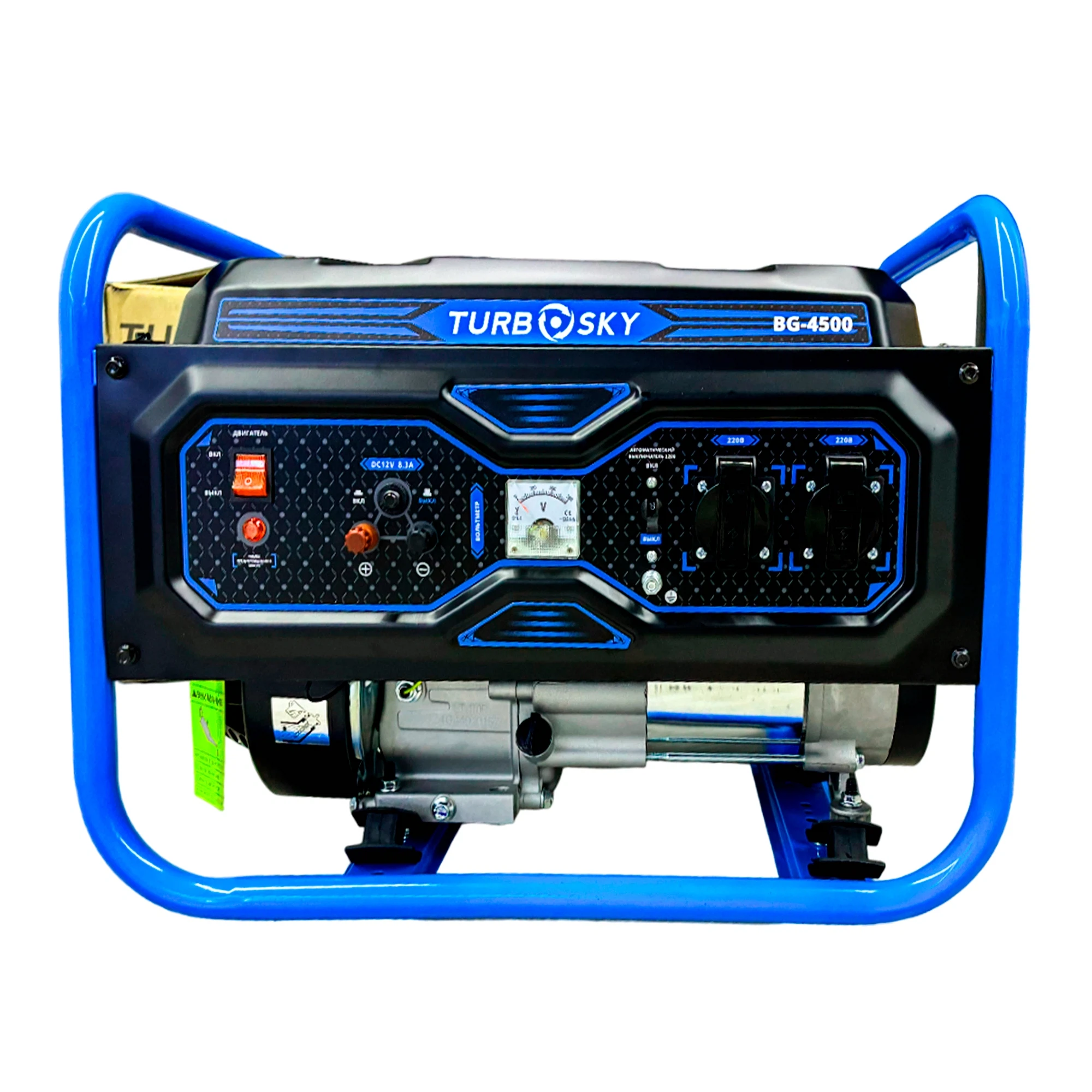 Изображение товара Бензиновый генератор Turbosky BG-4500 3000 Вт надежное электроснабжение