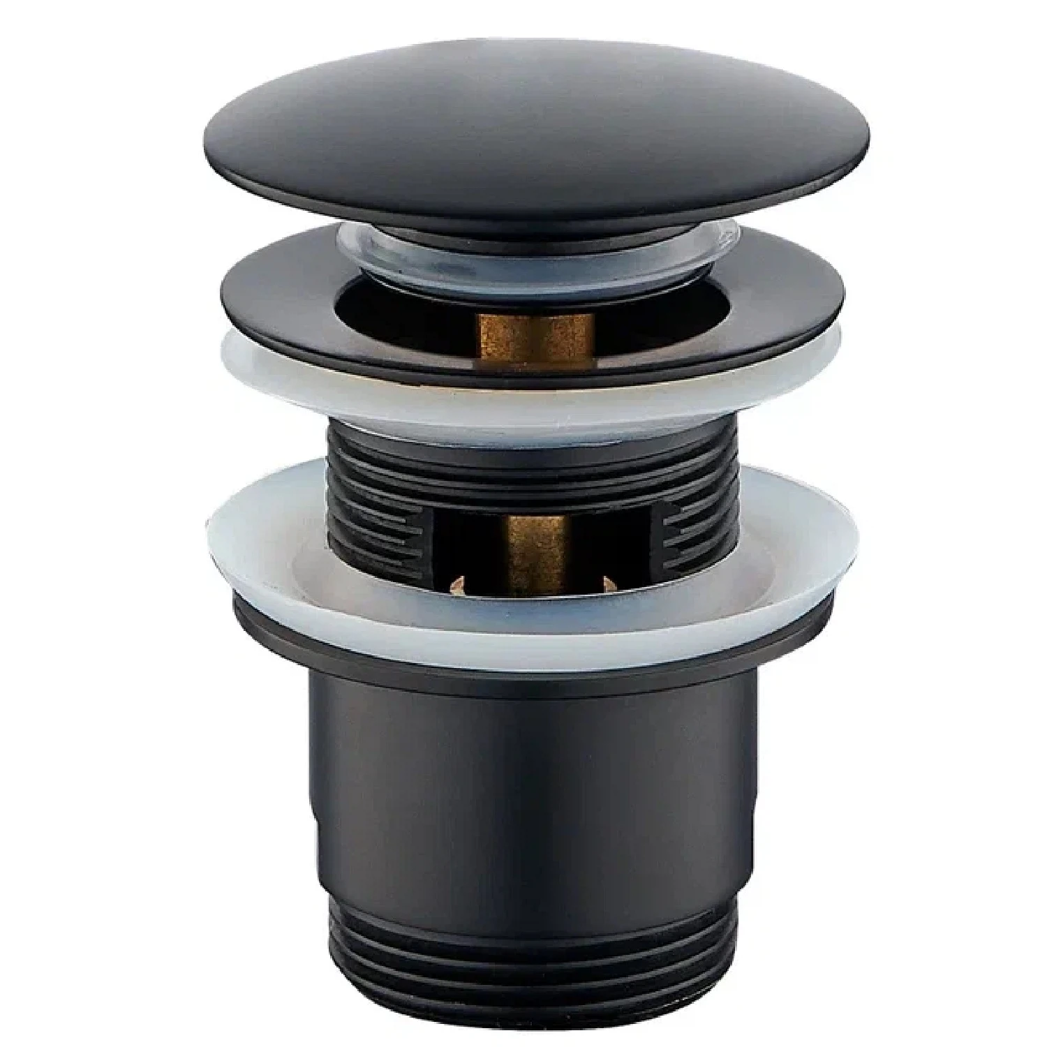 Изображение товара Донный клапан Rose RS01H, черный