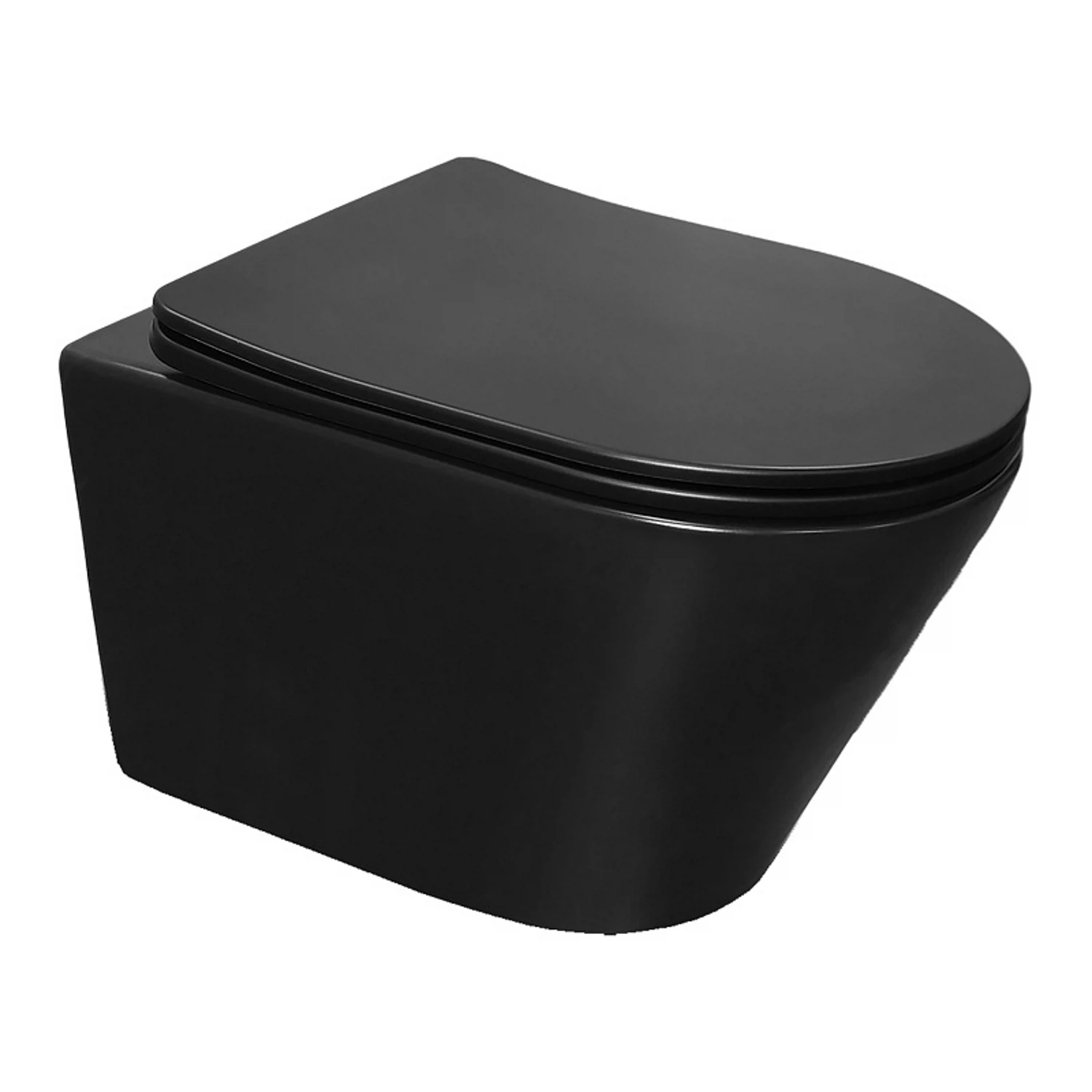 Изображение товара Унитаз подвесной безободковый Azario Vela AZ-2480MB с микролифтом