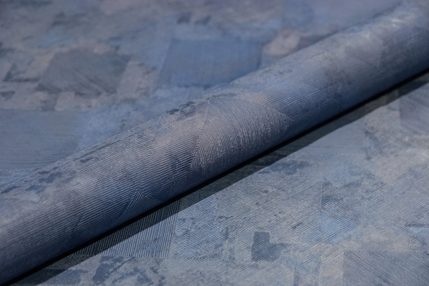 Изображение товара Обои виниловые Kerama Marazzi Винтаж синяя текстура универсальные 10м рулон