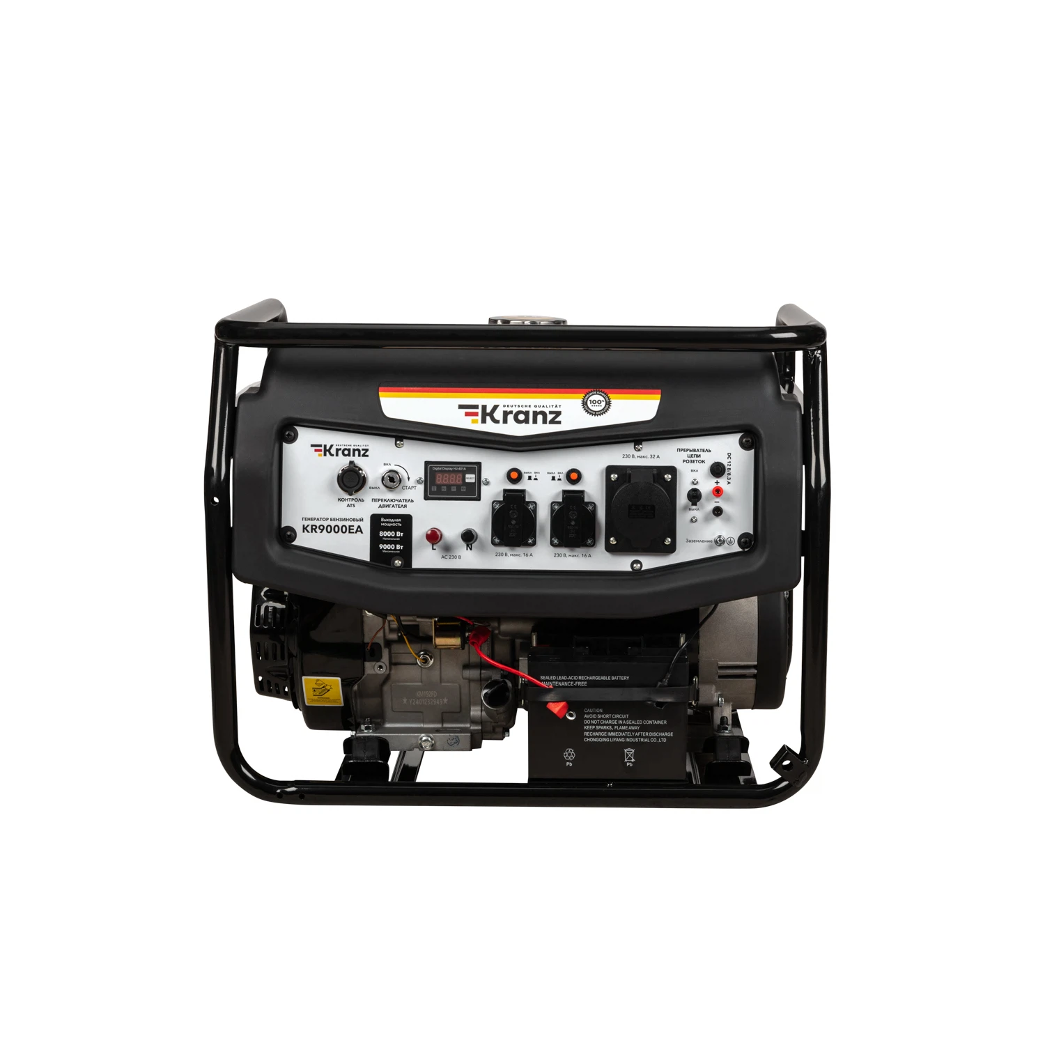 Изображение товара Бензиновый генератор Kranz KR9000EA 9 кВт с авто-сключением и электростартером