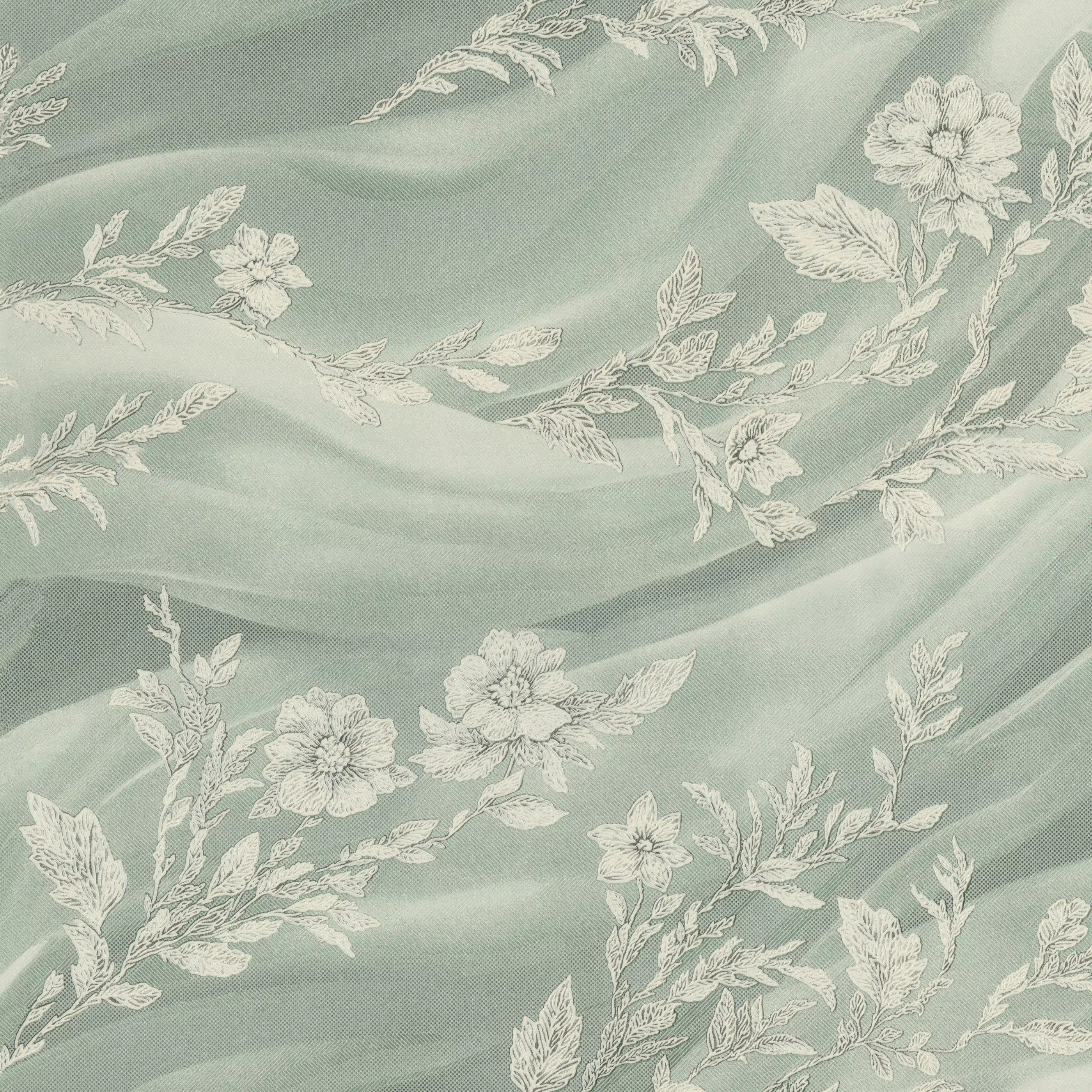 Изображение товара Флизелиновые антивандальные обои Boudoire Deco-Deco, зеленые, 10,05x1,06м, 6070-17