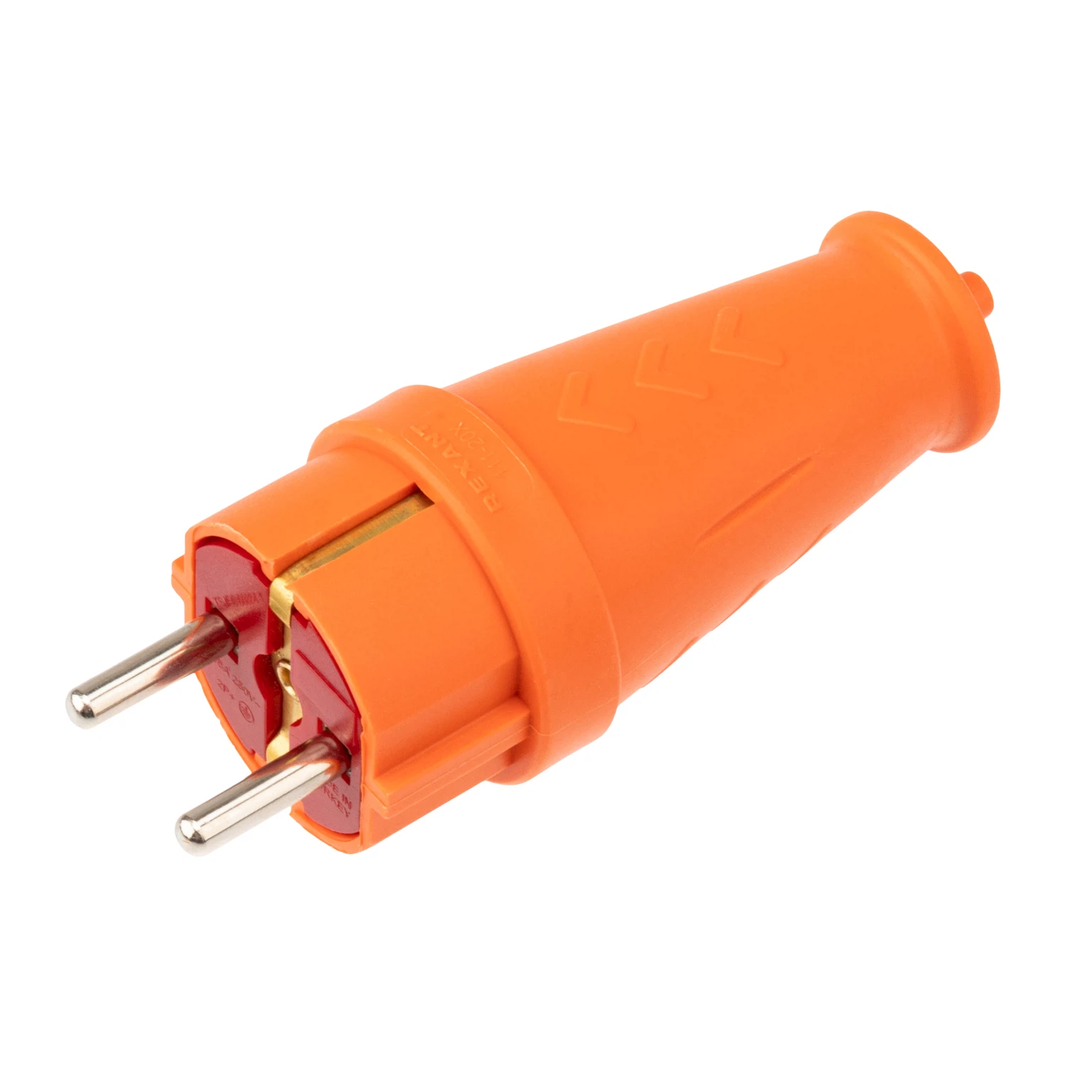Изображение товара Вилка влагозащищенная COMPACT 16А IP44 оранжевая REXANT