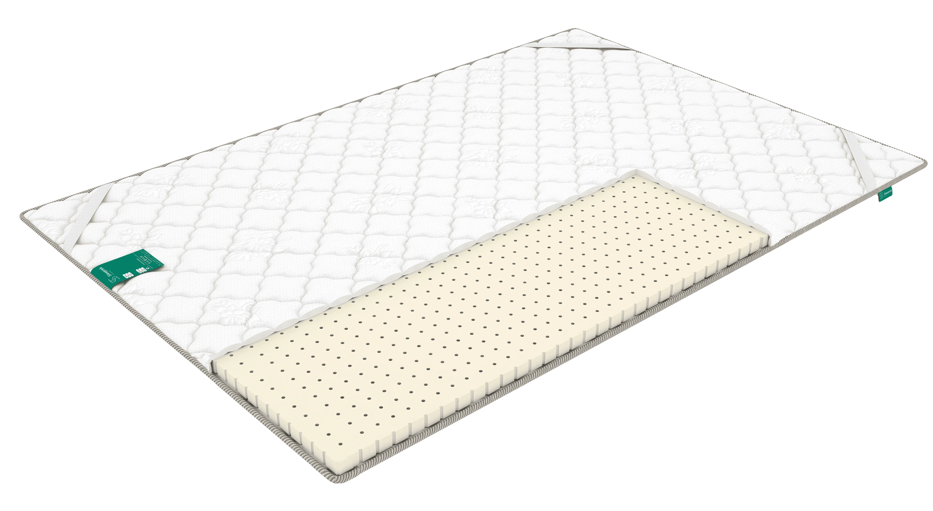 Изображение товара Наматрасник Sleeptek Latex 2 120х200 см экологический гипоаллергенный легкий
