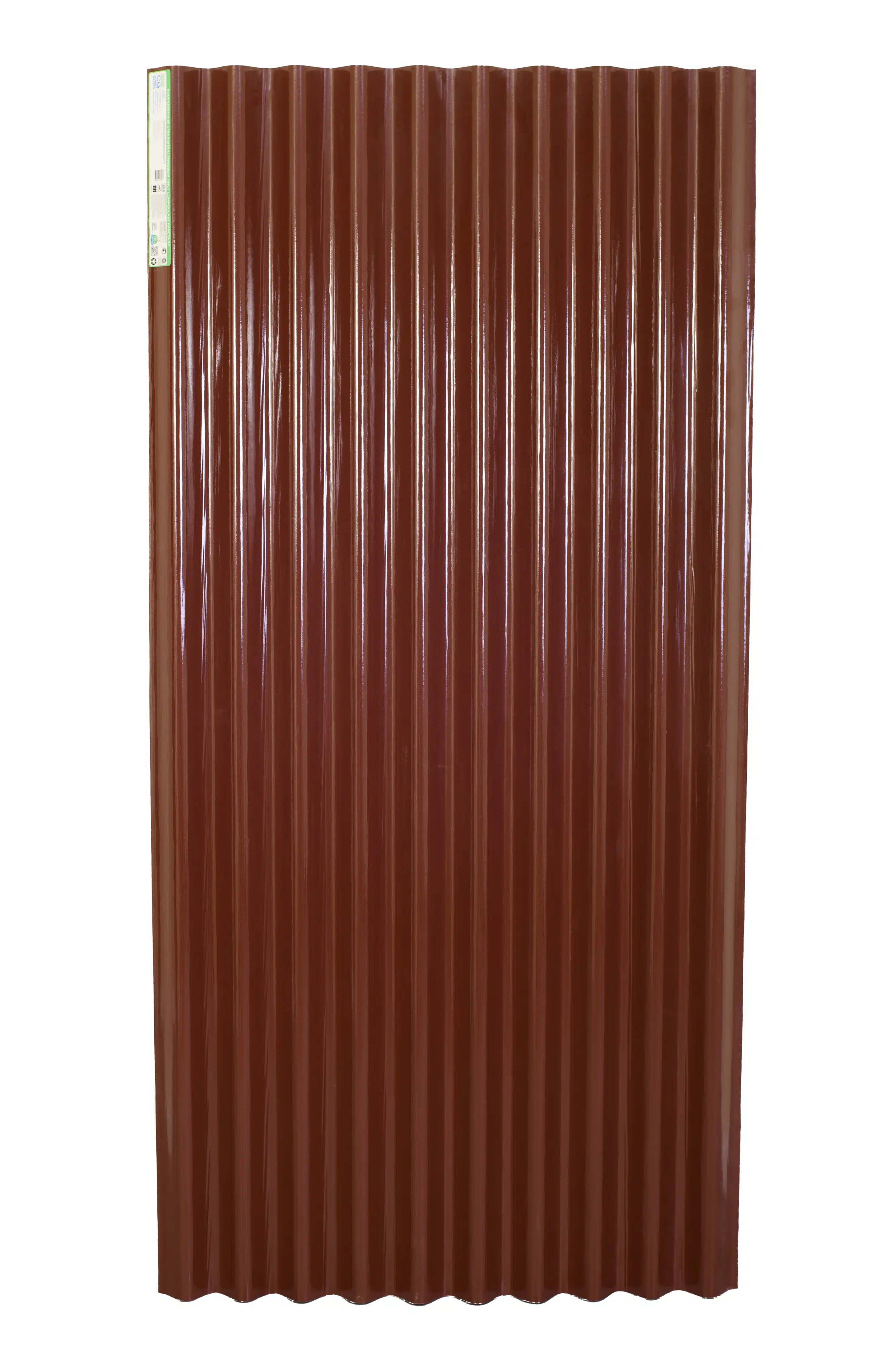 Изображение товара Композитный лист COMPOGLASS КРИСТАЛЛ волна СВ-38 глянцевый коричневый 0,8 мм 760х1950 мм 10 листов