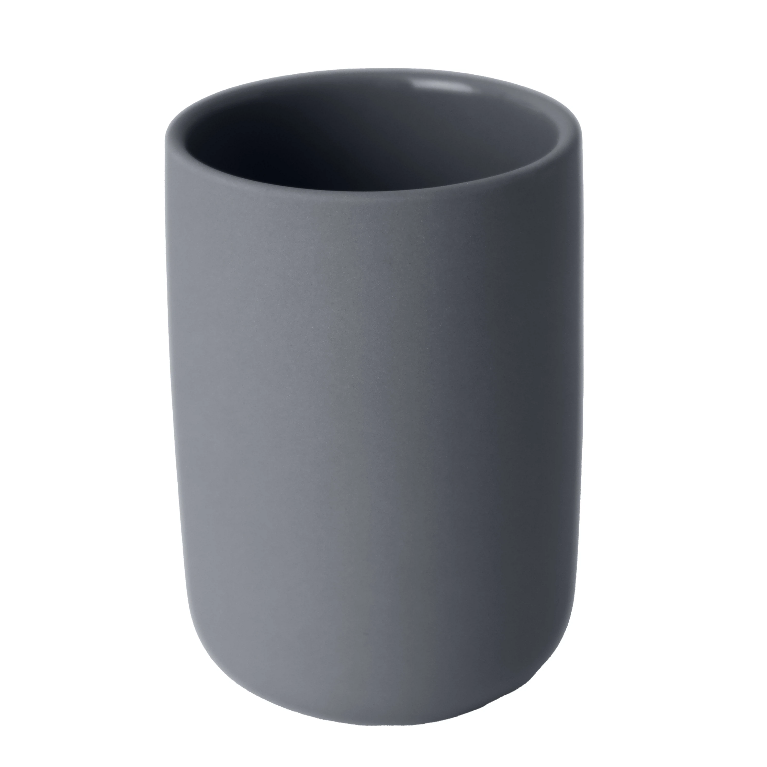 Изображение товара Стакан для зубных щеток FEEL серый керамический настольный аксессуар