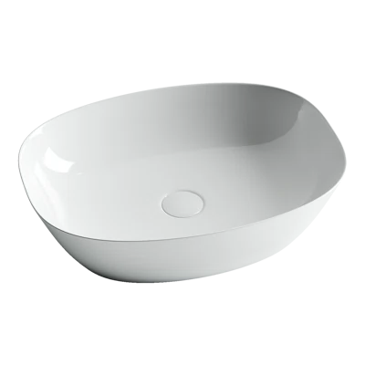 Изображение товара Накладная раковина для ванной комнаты Ceramica Nova ELEMENT белая CN5005 500x380 мм