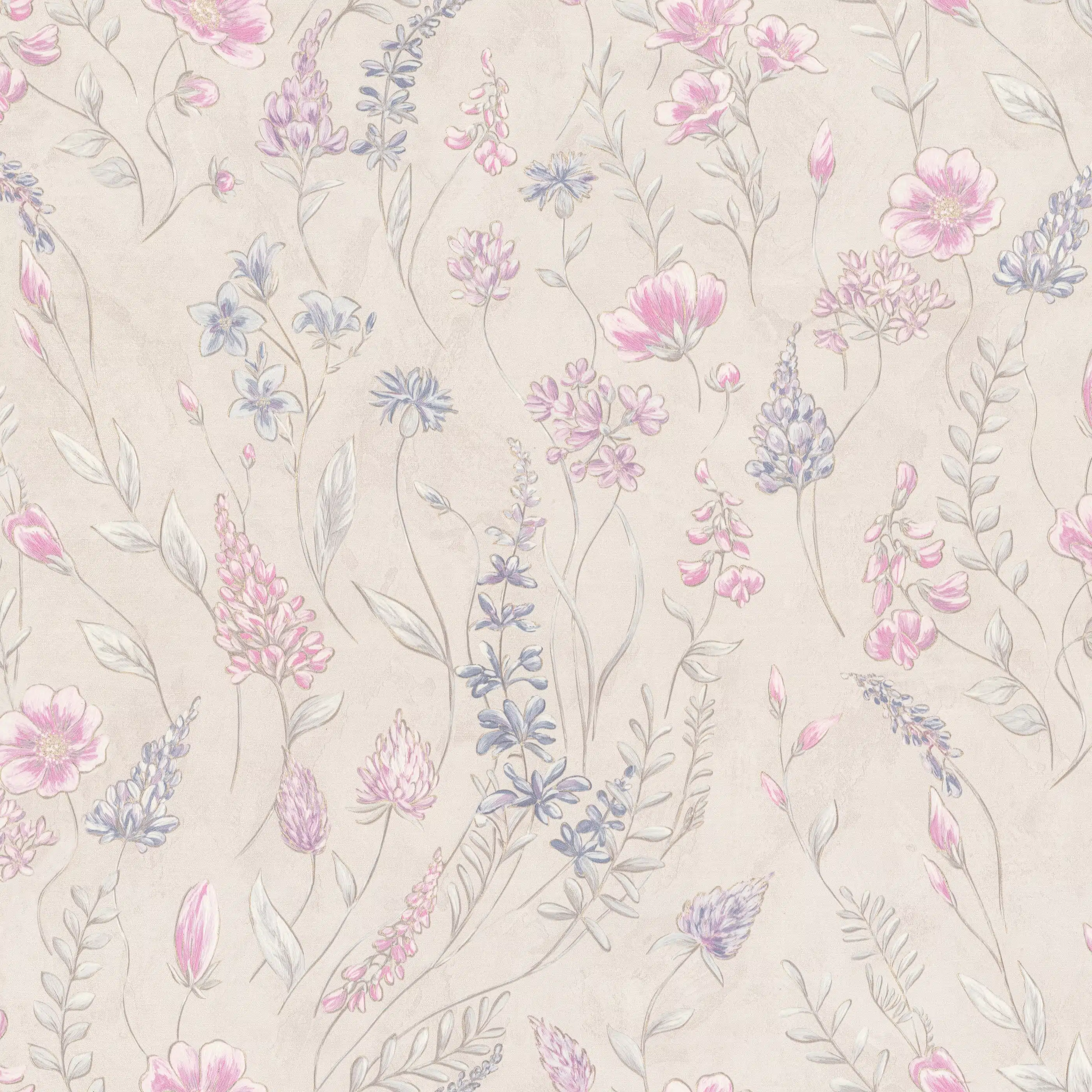 Изображение товара Обои флизелиновые Meadow Euro Decor, бежевые, 1,06*10,05м, 7326-02