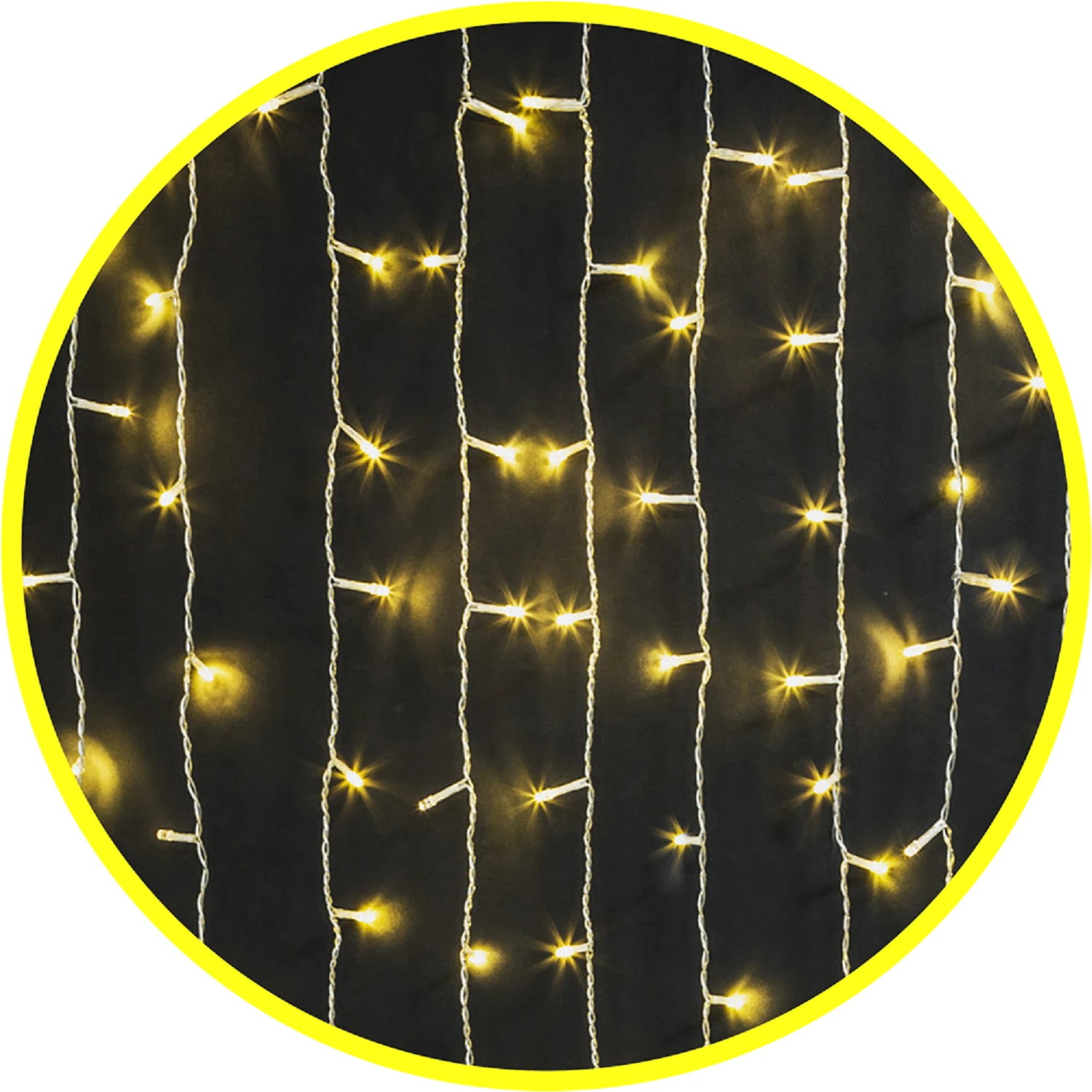 Изображение товара Уличная гирлянда бахрома Navigator 357 LED, 2 м, теплая белая, IP44