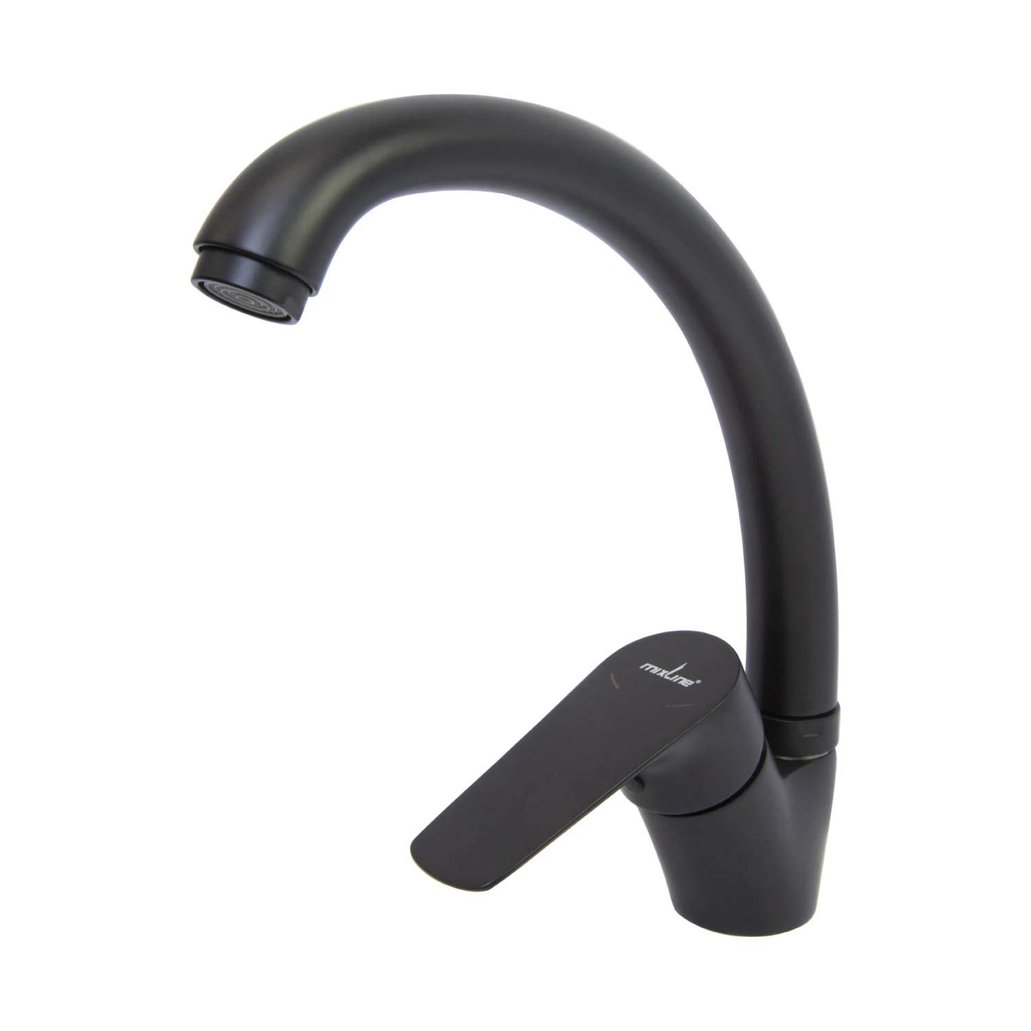 Изображение товара Смеситель для кухни 35k MIXLINE ML14-031BL черный высокий излив