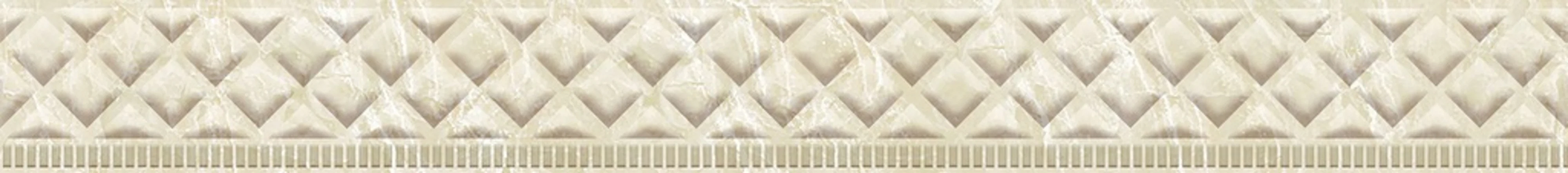 Изображение товара Бордюр керамический настенный Eurotile IMANY Delma 27*3,5см., Бежевый