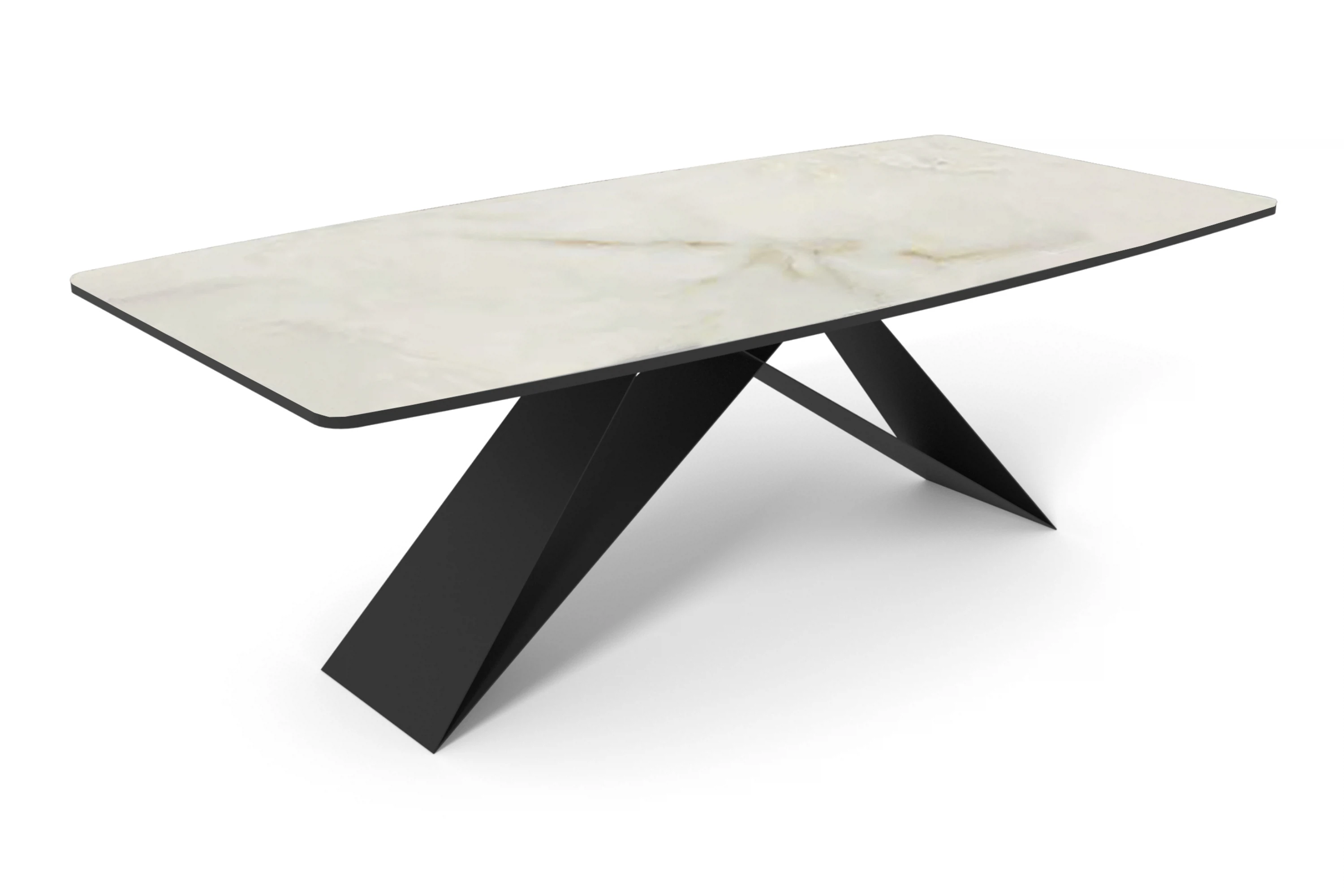 Изображение товара Стол DikLine SKY220 с керамической столешницей и металлическими опорами