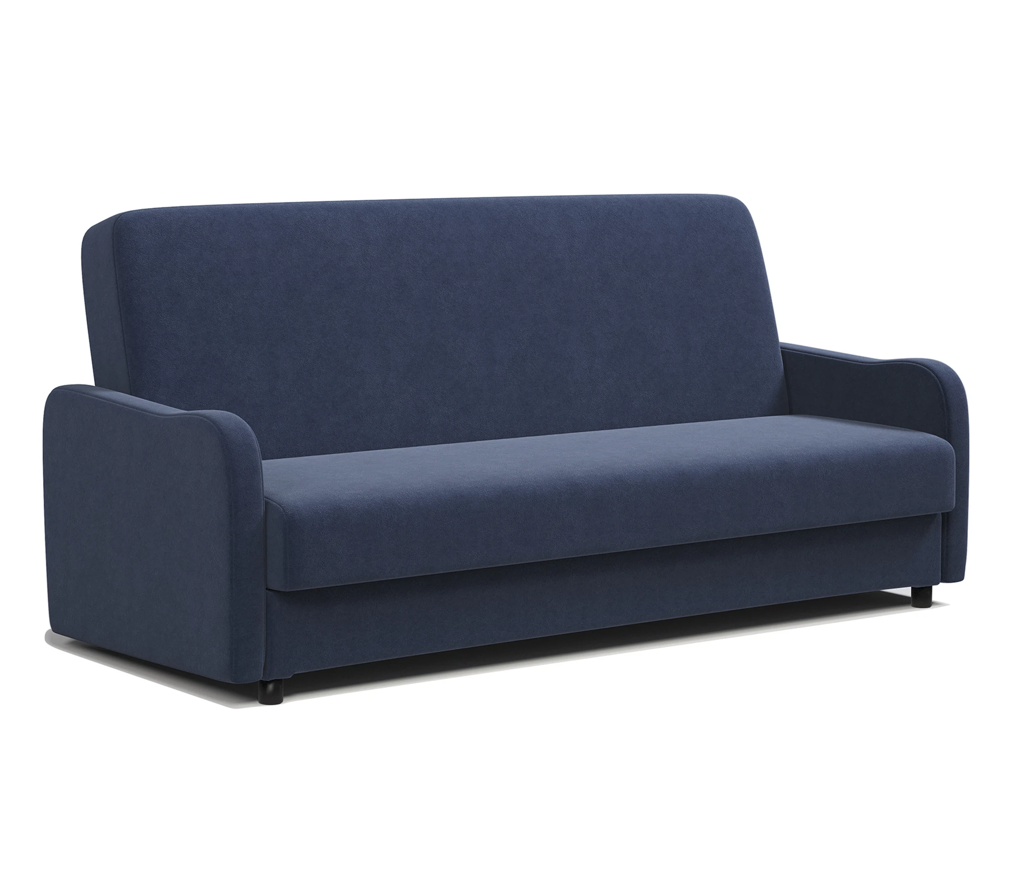 Изображение товара Диван-книжка Лига М велюр Ультра миднайт для комфортного проживания