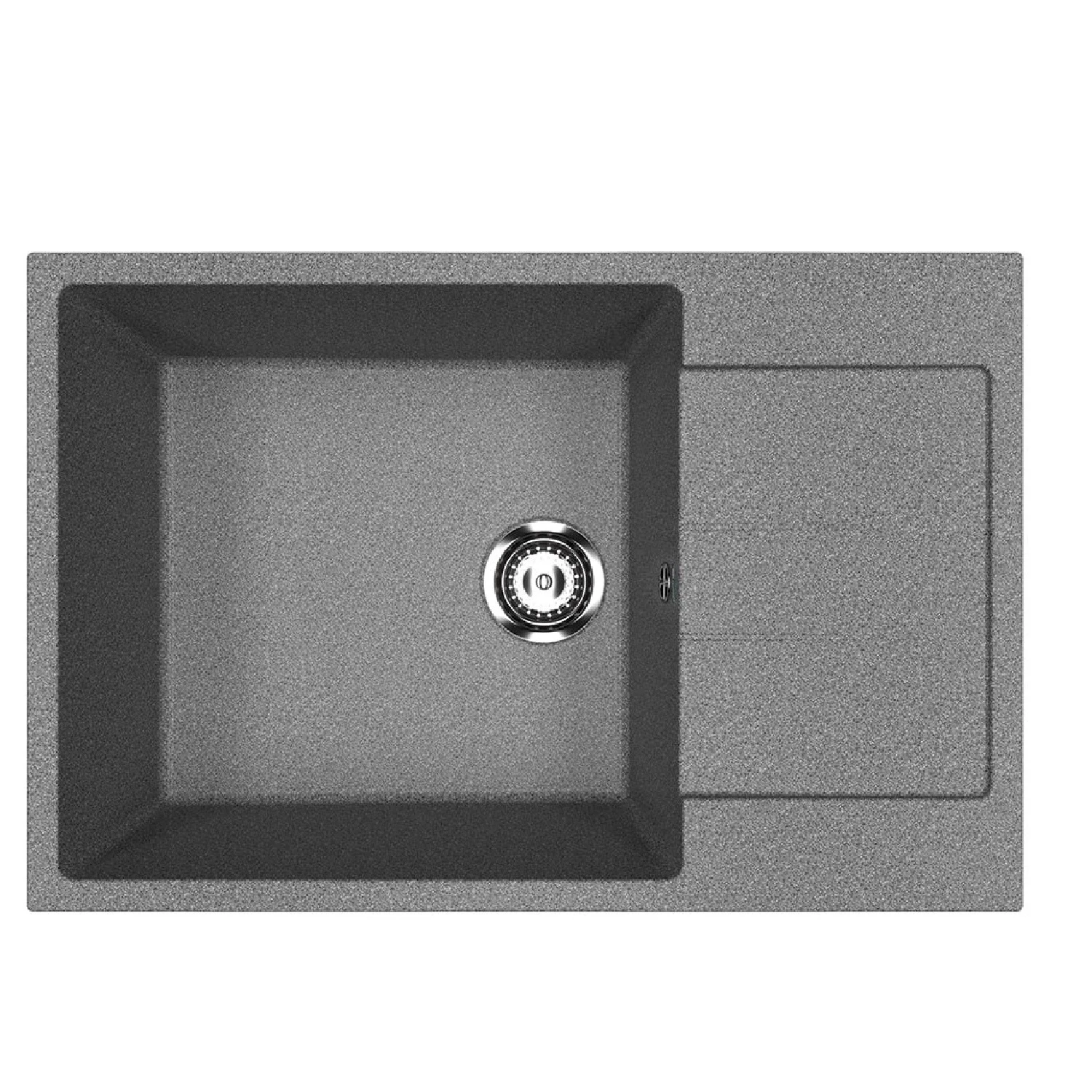 Изображение товара Кухонная мойка Ulgran U-602-309, темно-серый, искусственный мрамор