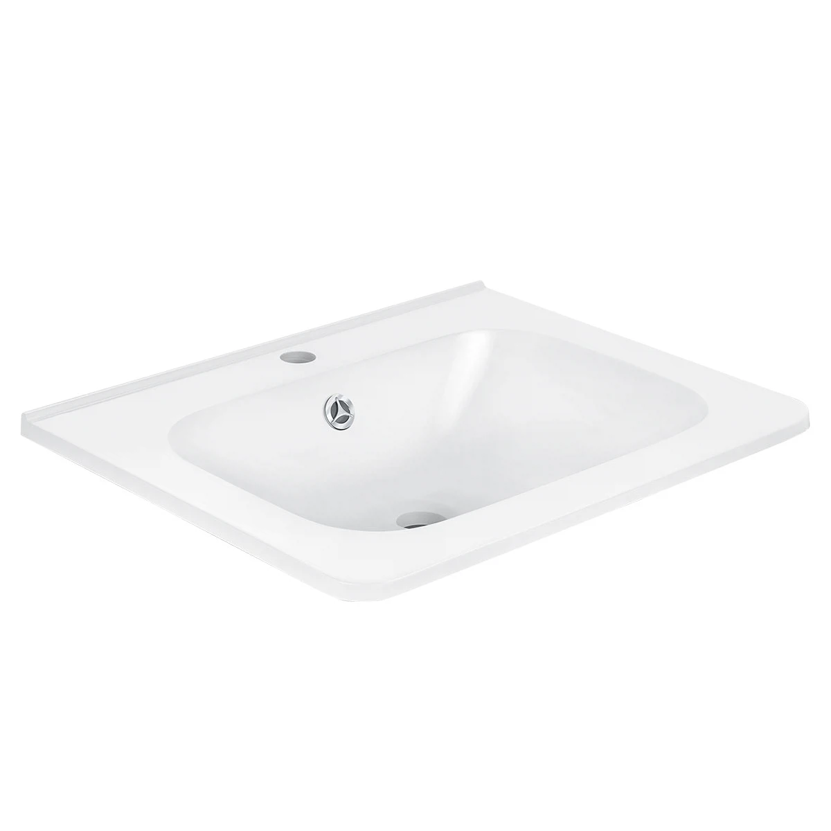 Изображение товара Раковина Vincea VCB-2VP600W из искусственного камня, прямоугольная, белая