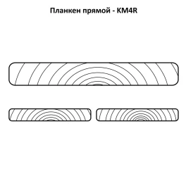 Доска сухая планкен прямой "ТД Крона" 20*125*3000 AB (6шт/2,25м2)