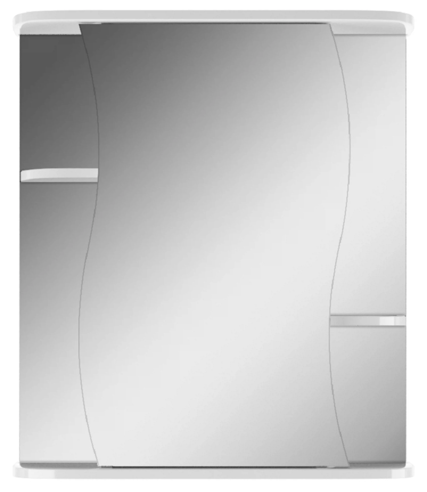 Изображение товара Зеркало-шкаф Айсберг Волна 2-60 правый белый для ванной комнаты