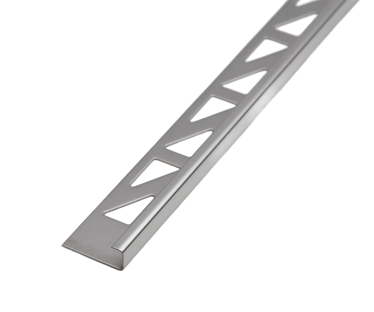 Изображение товара Профиль для кафеля внешний 8мм длина 2,7м из нержавеющей стали