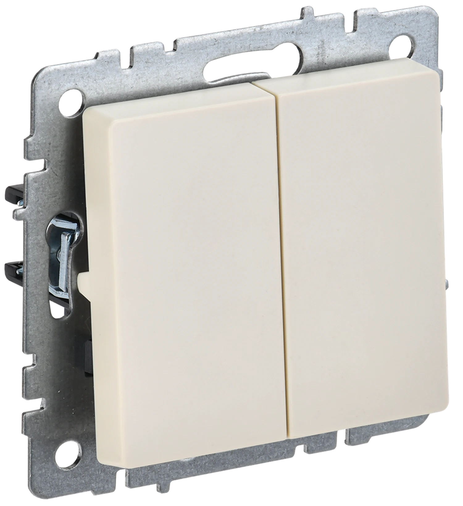 Изображение товара Выключатель IEK BRITE Бежевый 2-к 10А