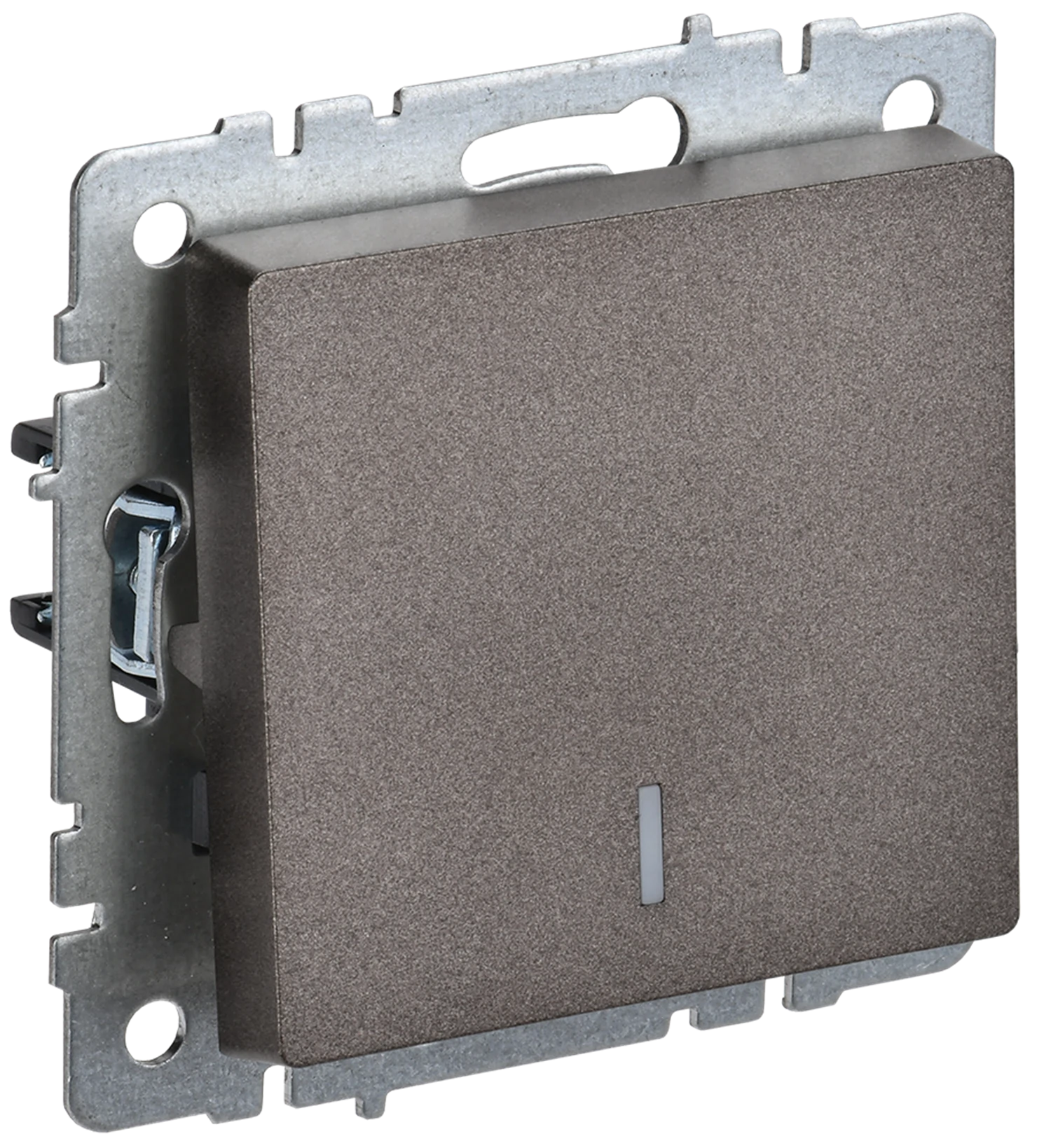 Изображение товара Выключатель IEK BRITE BASE 1-кл. с индикатором и темной бронзой Изображение товара Выключатель IEK BRITE BASE 1-кл. с индикатором и темной бронзой