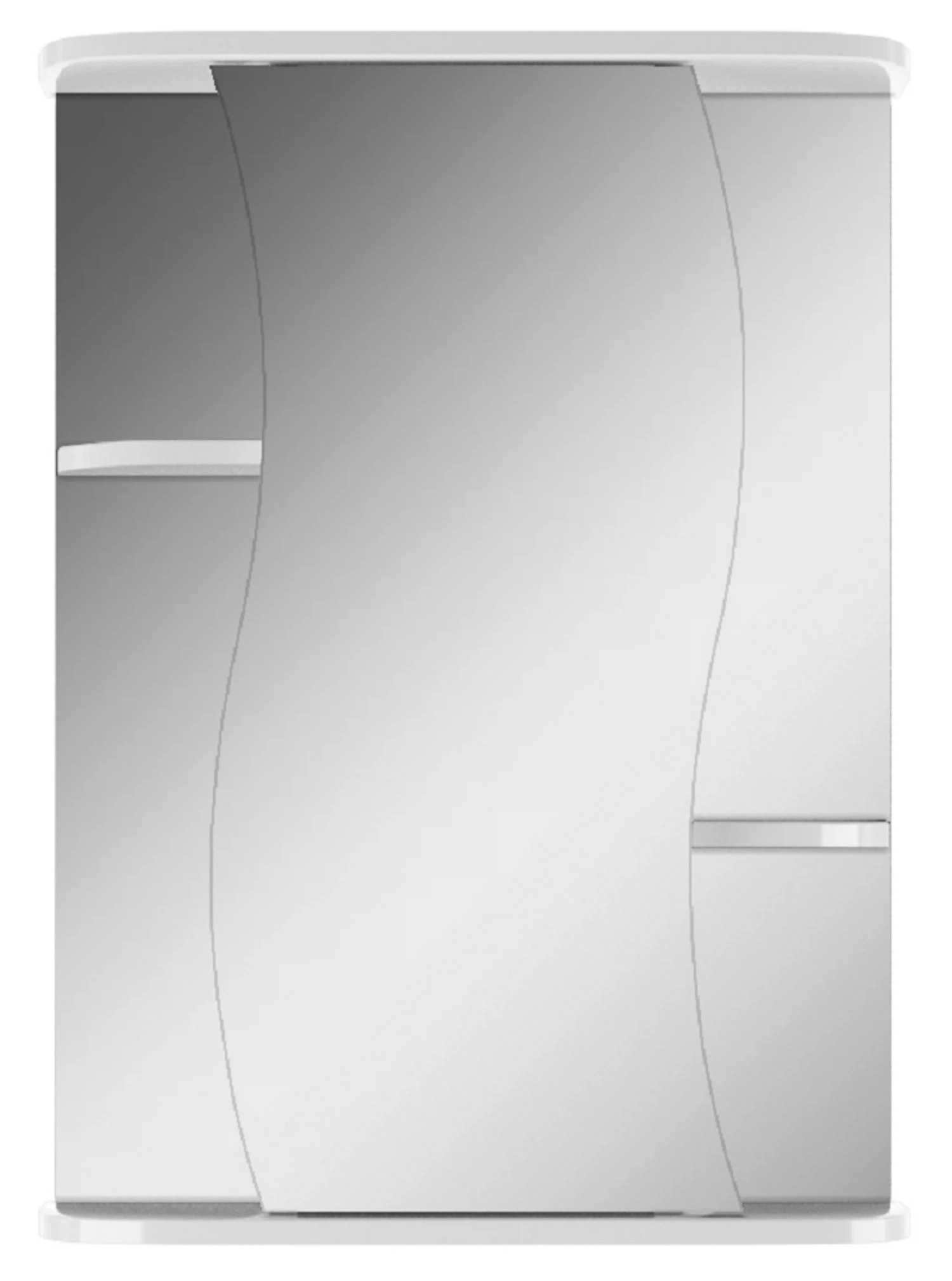 Изображение товара Зеркало-шкаф Айсберг Волна 2-50 правый белый для ванной комнаты