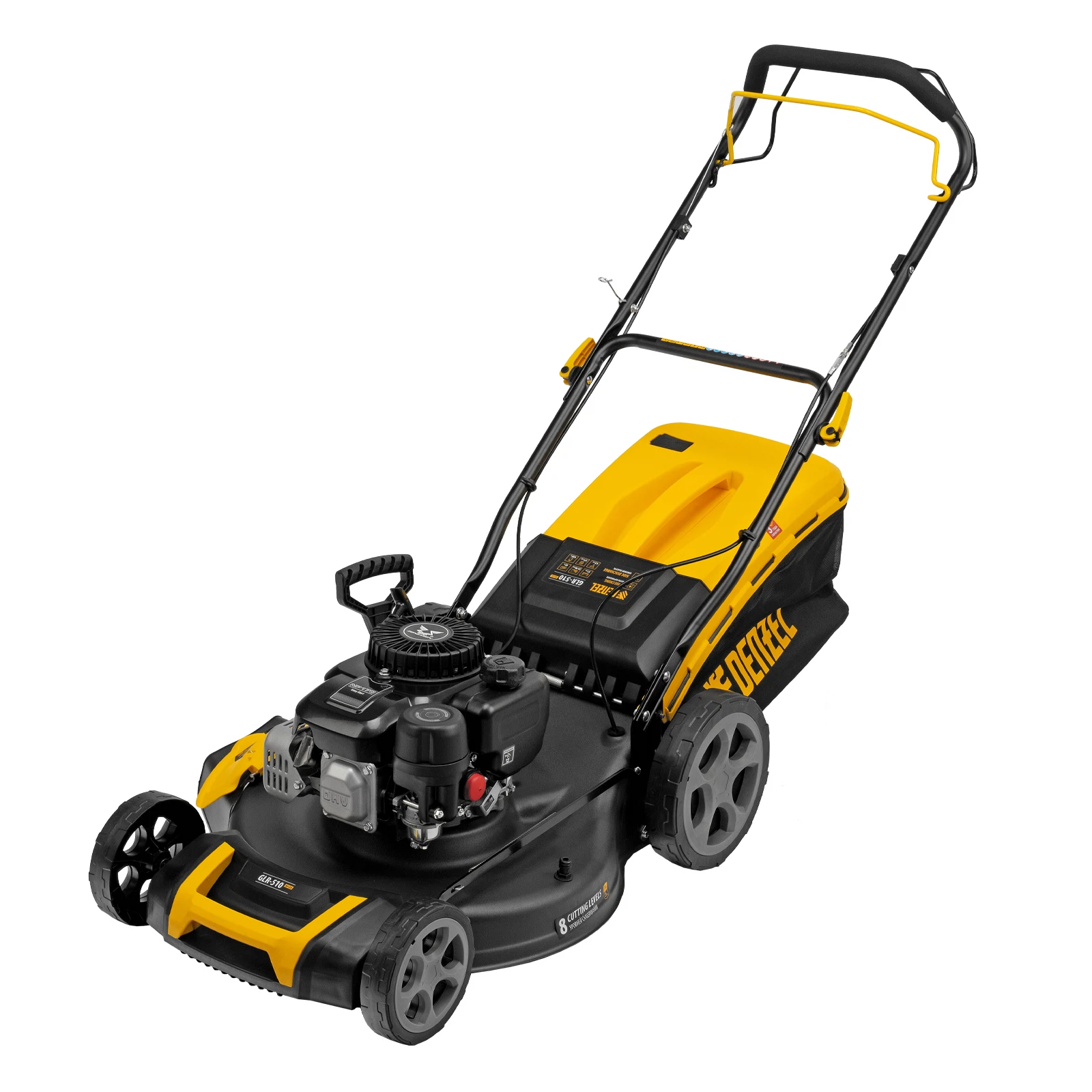Изображение товара Бензиновая газонокосилка Denzel GLR-510SP-ZS, 171 см3, 51 см ширина, травосборник 65л