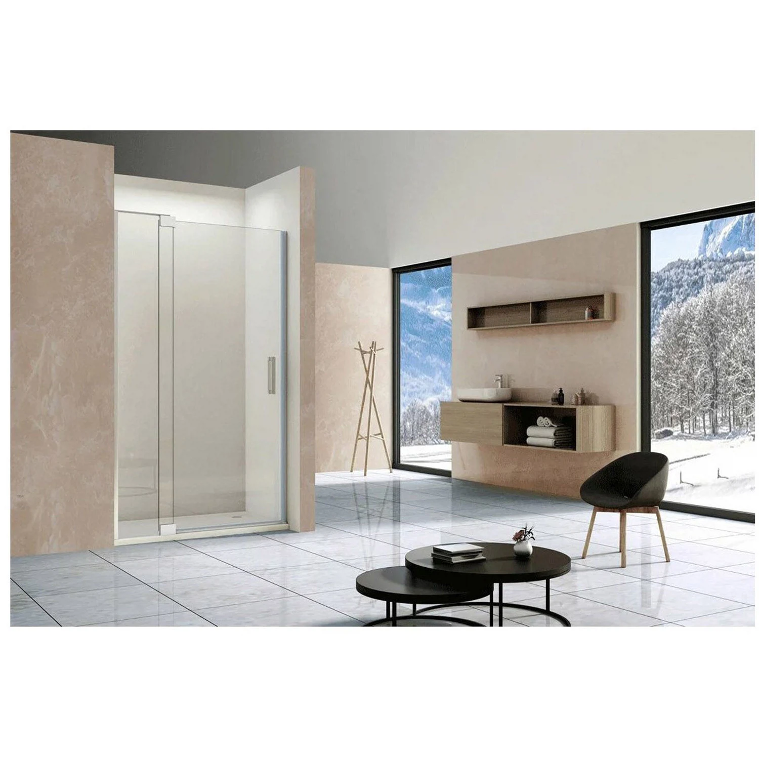 Изображение товара Душевая дверь Vincea Extra VDP-1E9010CL 800 мм стекло черепаховое хром