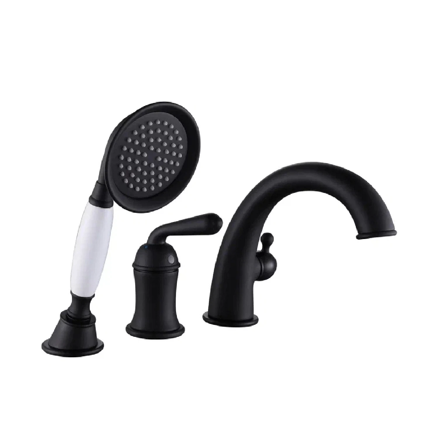 Изображение товара Смеситель на борт ванны Rose R0212H, черный