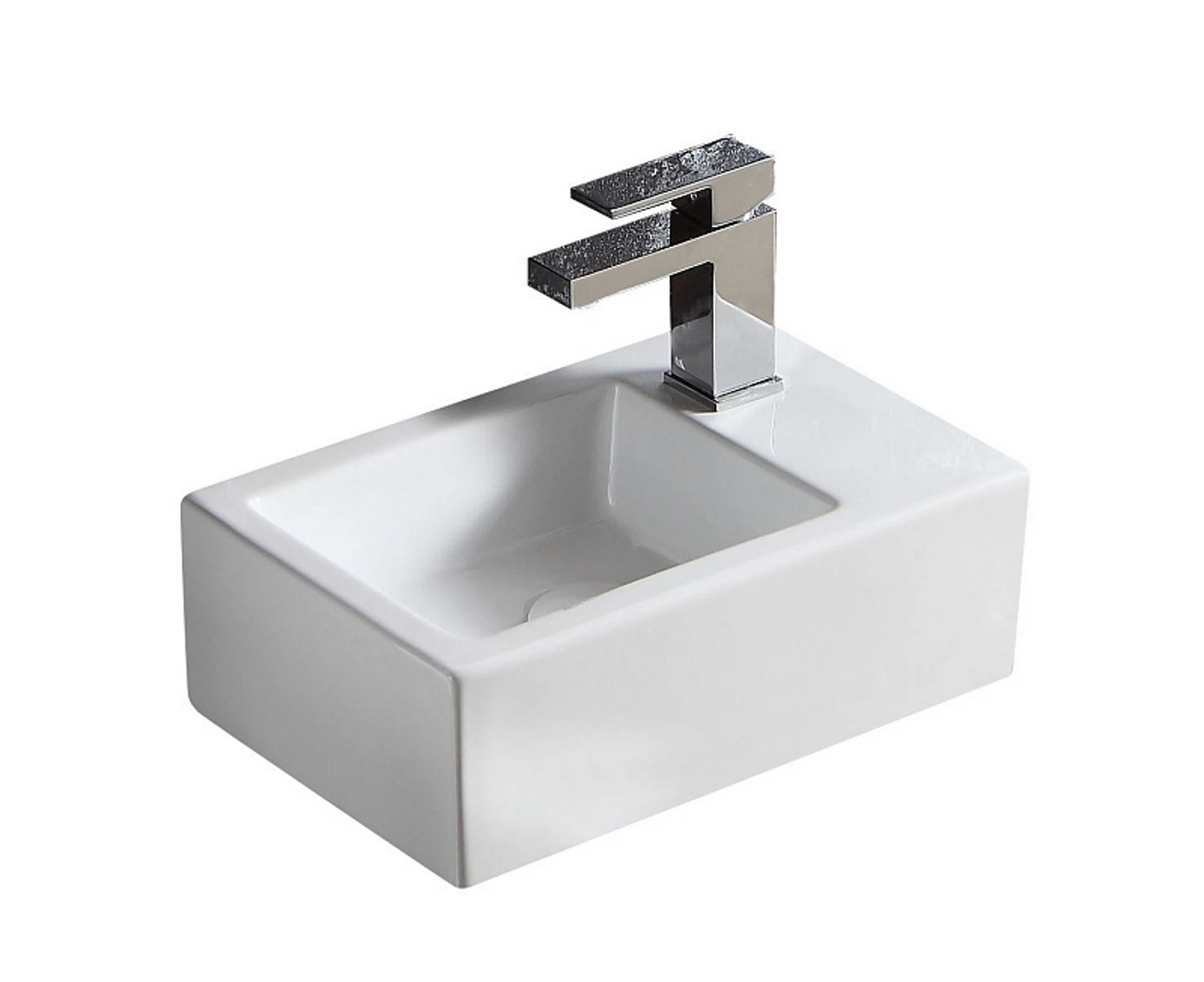 Изображение товара Раковина подвесная для ванной правосторонняя Azario 37х23.5 AZ4331