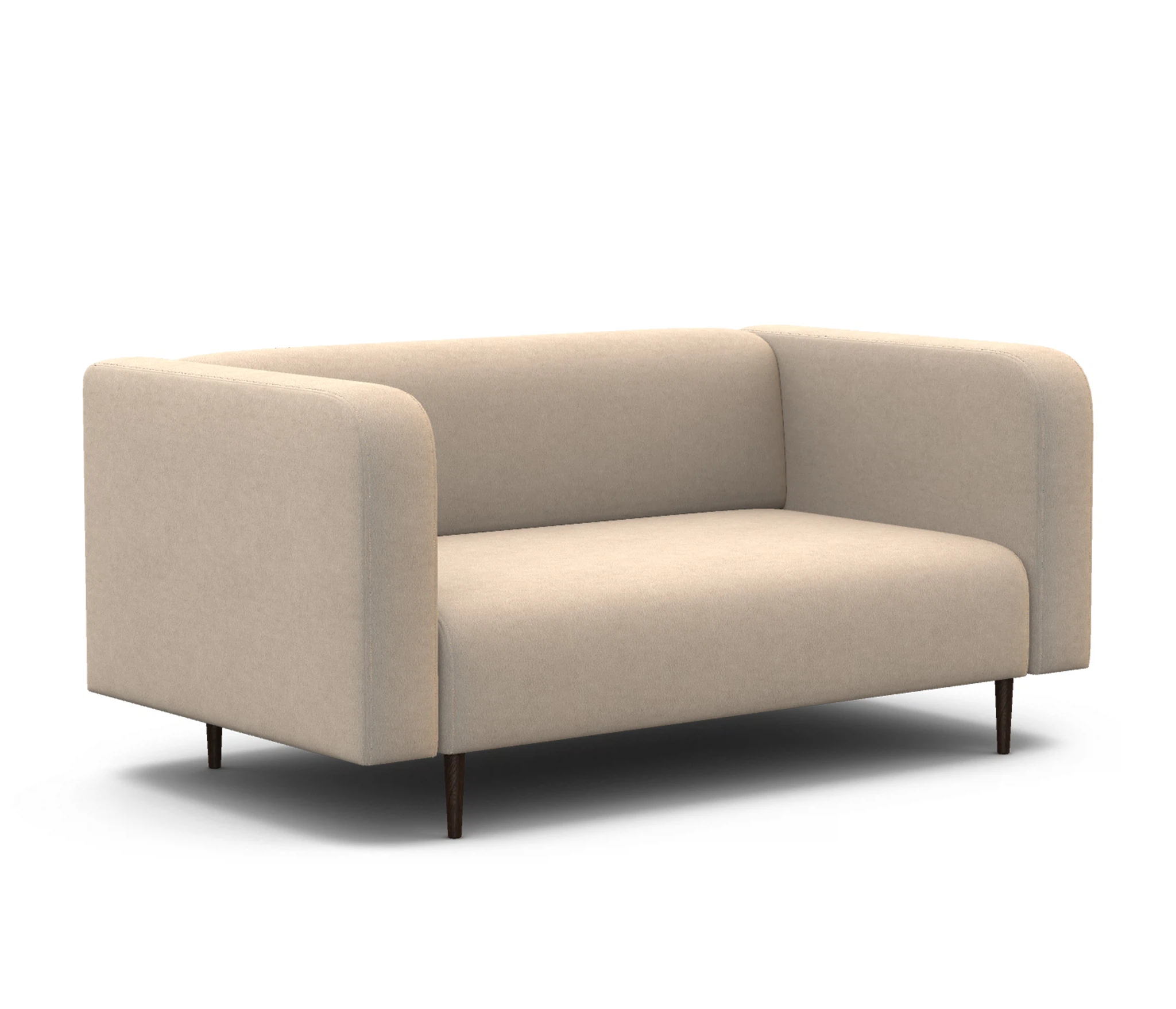 Изображение товара Офисный диван Акцент из велюра бежевый стильный и удобный