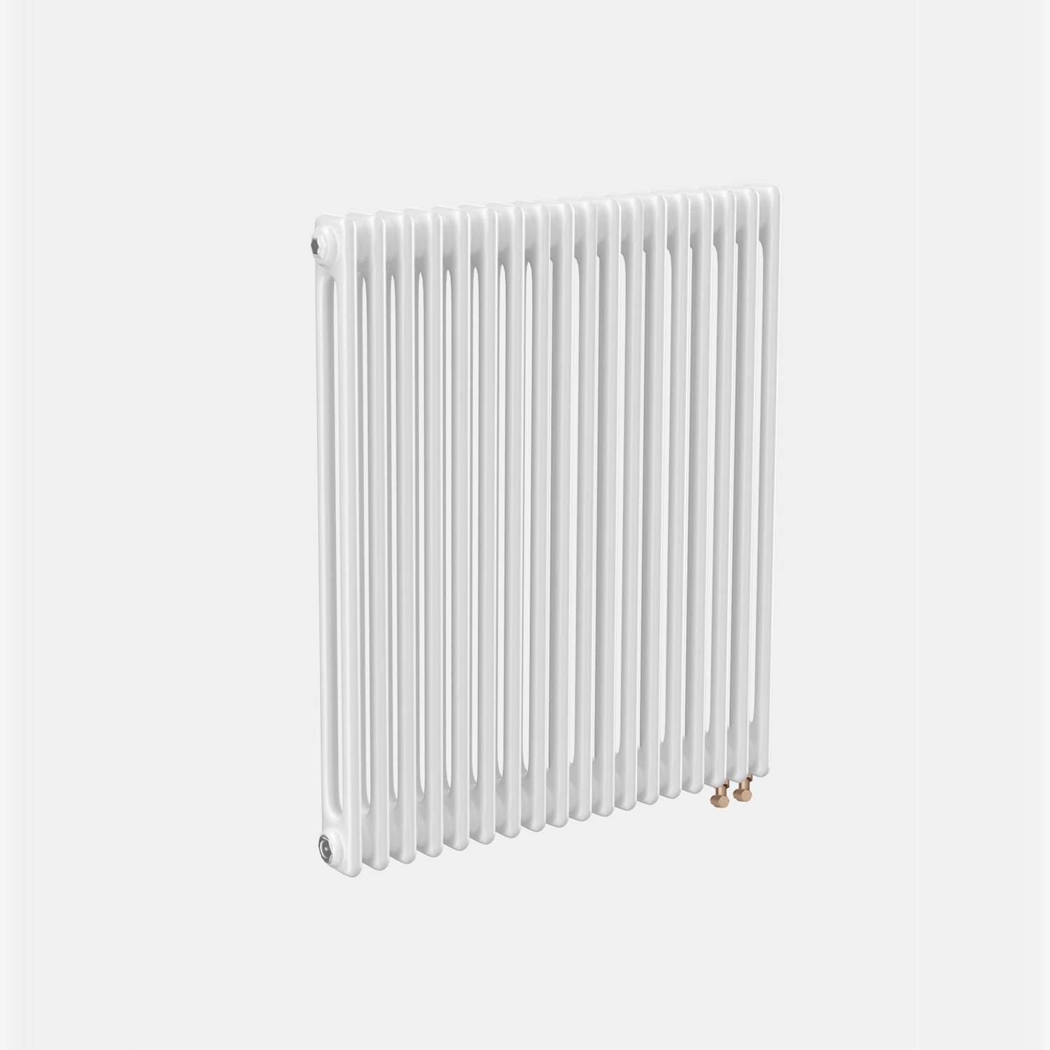 Изображение товара Трубчатый радиатор Теплофорт двухтрубный ТР2057-18 Белый глянец для дома и квартиры