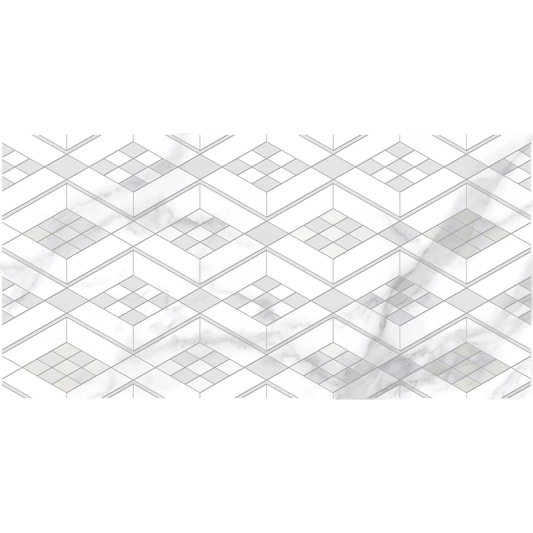 Изображение товара Керамический настенный декор CALACATTA BIANCO 31.5x63 см, белый, матовая поверхность