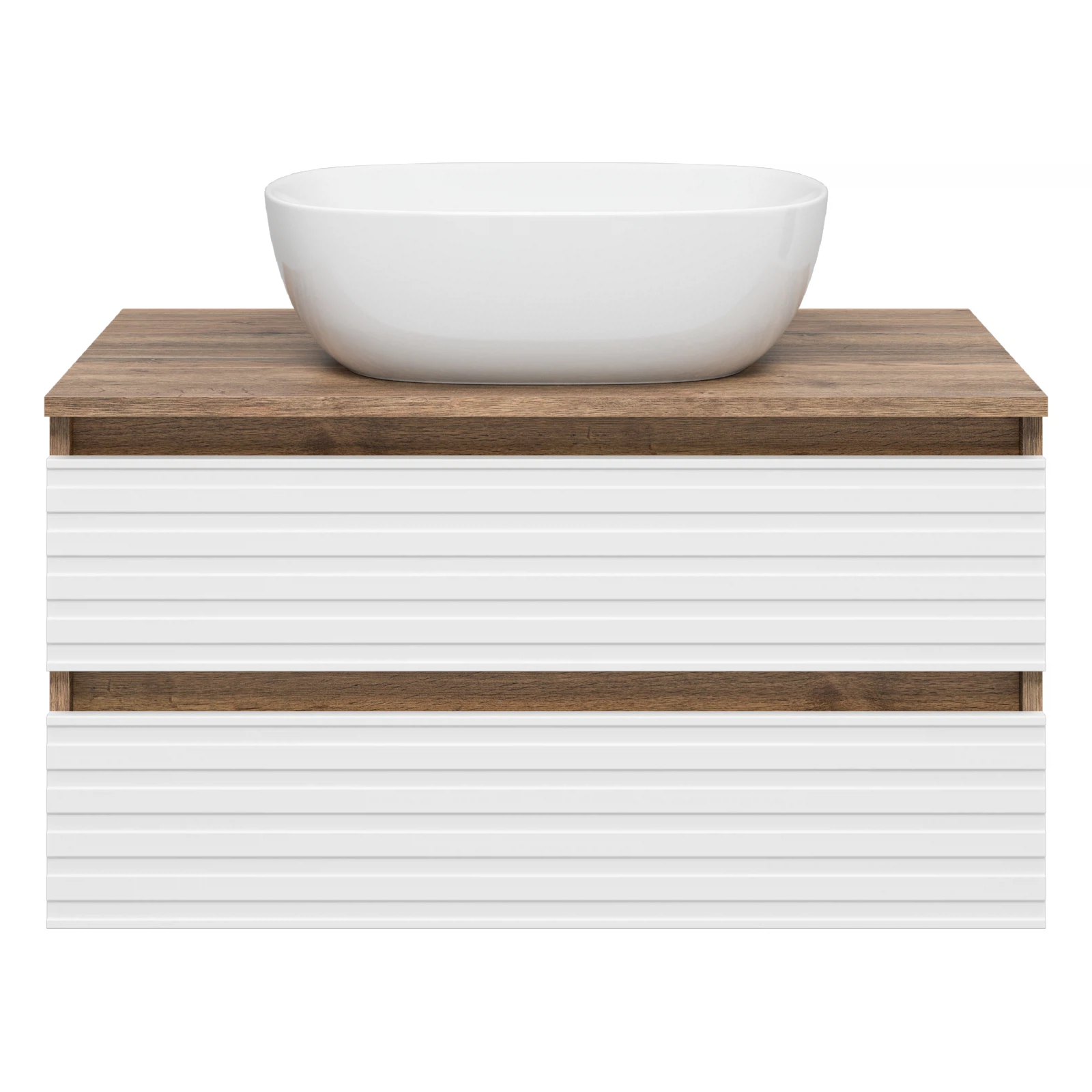 Изображение товара Подвесная тумба с раковиной DAKOTA 80 белая, Россия, Brevita