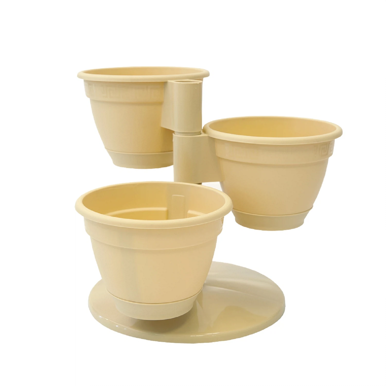 Изображение товара Пластиковый цветочный каскад "Антик", Д300 Ш300 В230, кремовый